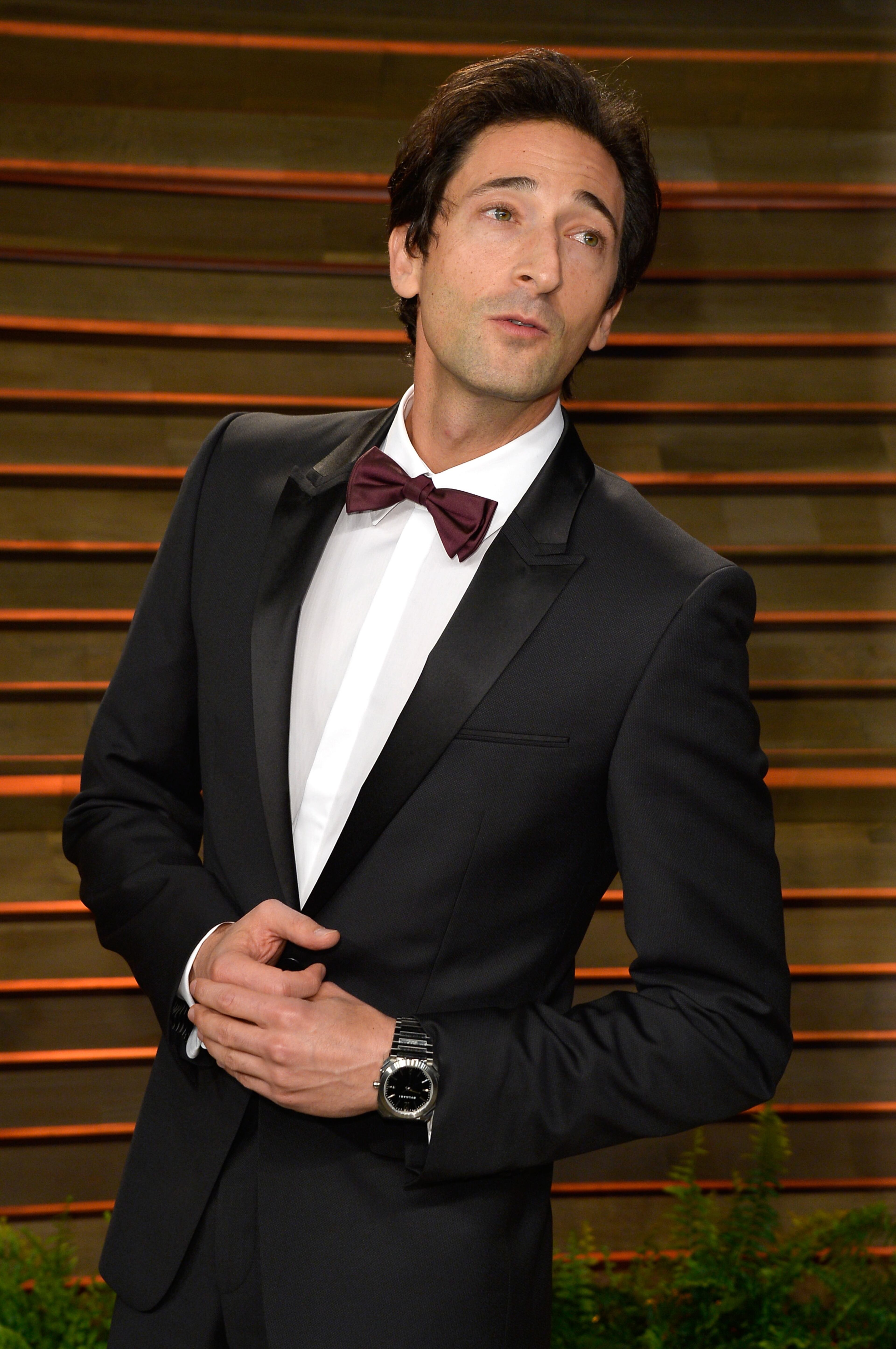 WEST HOLLYWOOD, CA - MARCH 02: Actor Adrien Brody attends the 2014 Vanity Fair Oscar Party hosted by Graydon Carter on March 2, 2014 in West Hollywood, California. (Photo by Pascal Le Segretain/Getty Images)