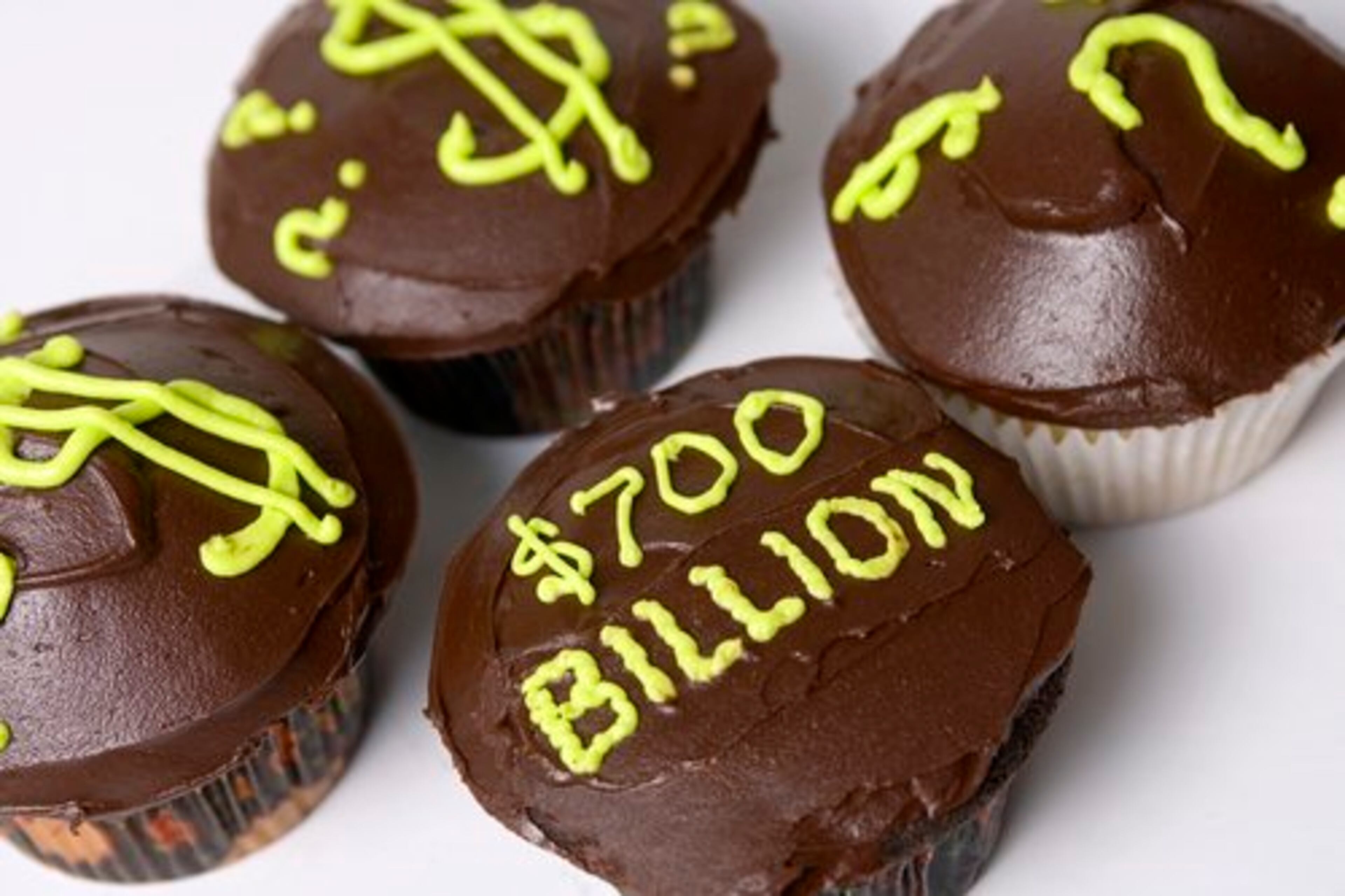 What's scarier than Halloween? How about the economy? Financial Ruin Cupcakes.