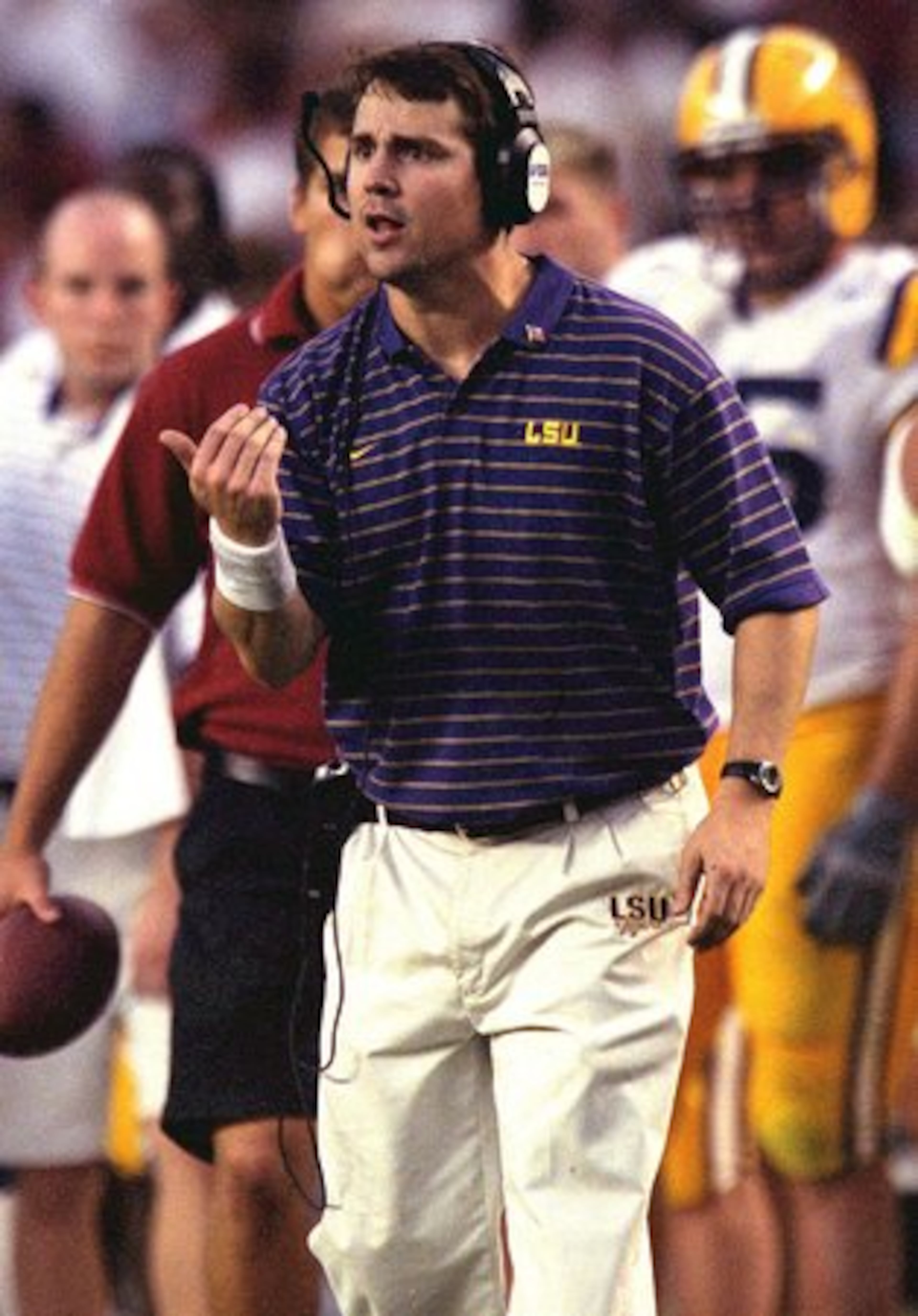Muschamp has bounced around the South during his coaching career. After brief stints at smaller universities, he became LSU's linebackers coach in 2001 before being promoted to defensive coordinator the next year. In 2003, when the Tigers won the BCS championship, Muschamp's players led the nation in scoring and total defense.