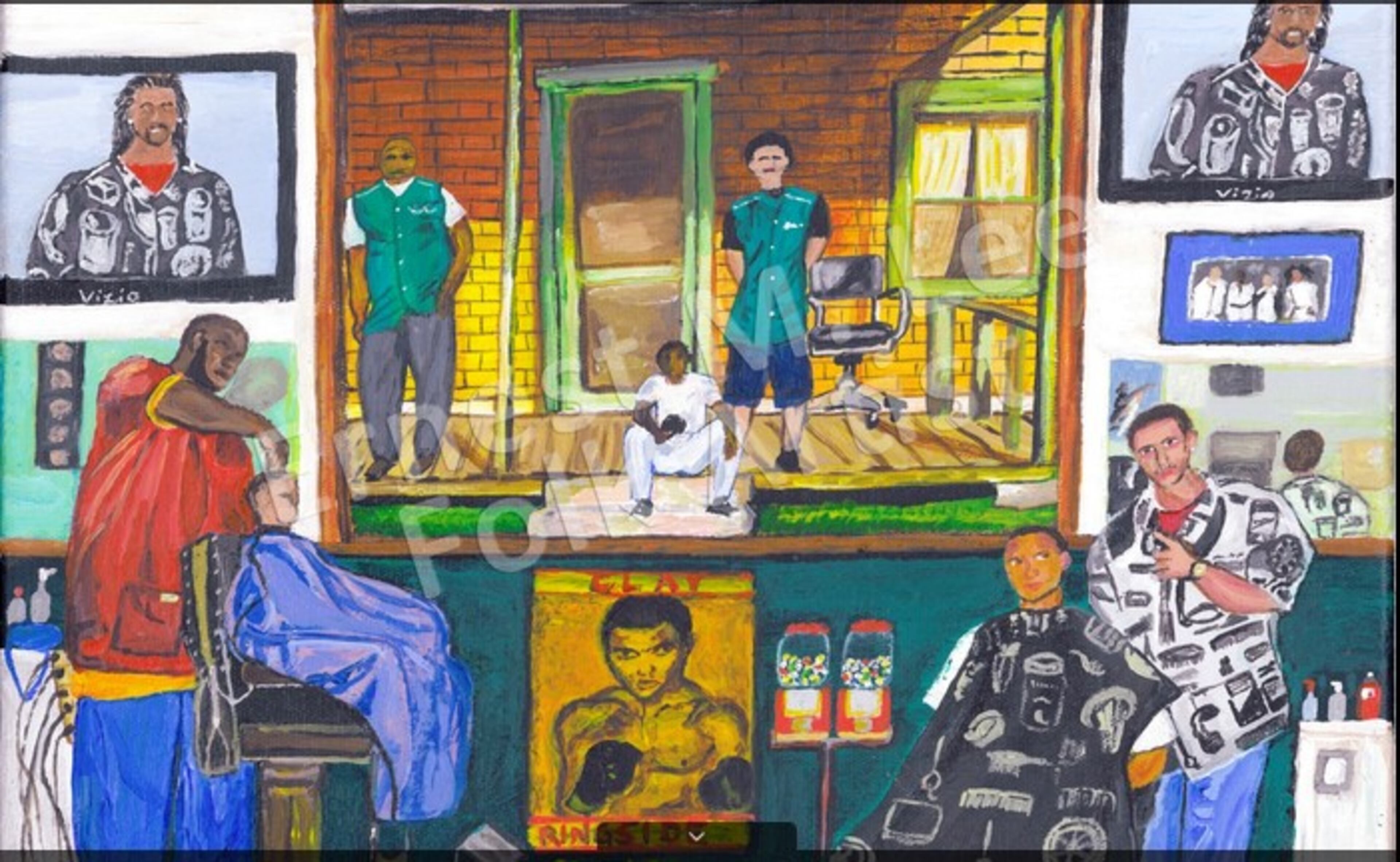 A piece by Florida artist Ernest Lee. Courtesy Slotin Folk Art