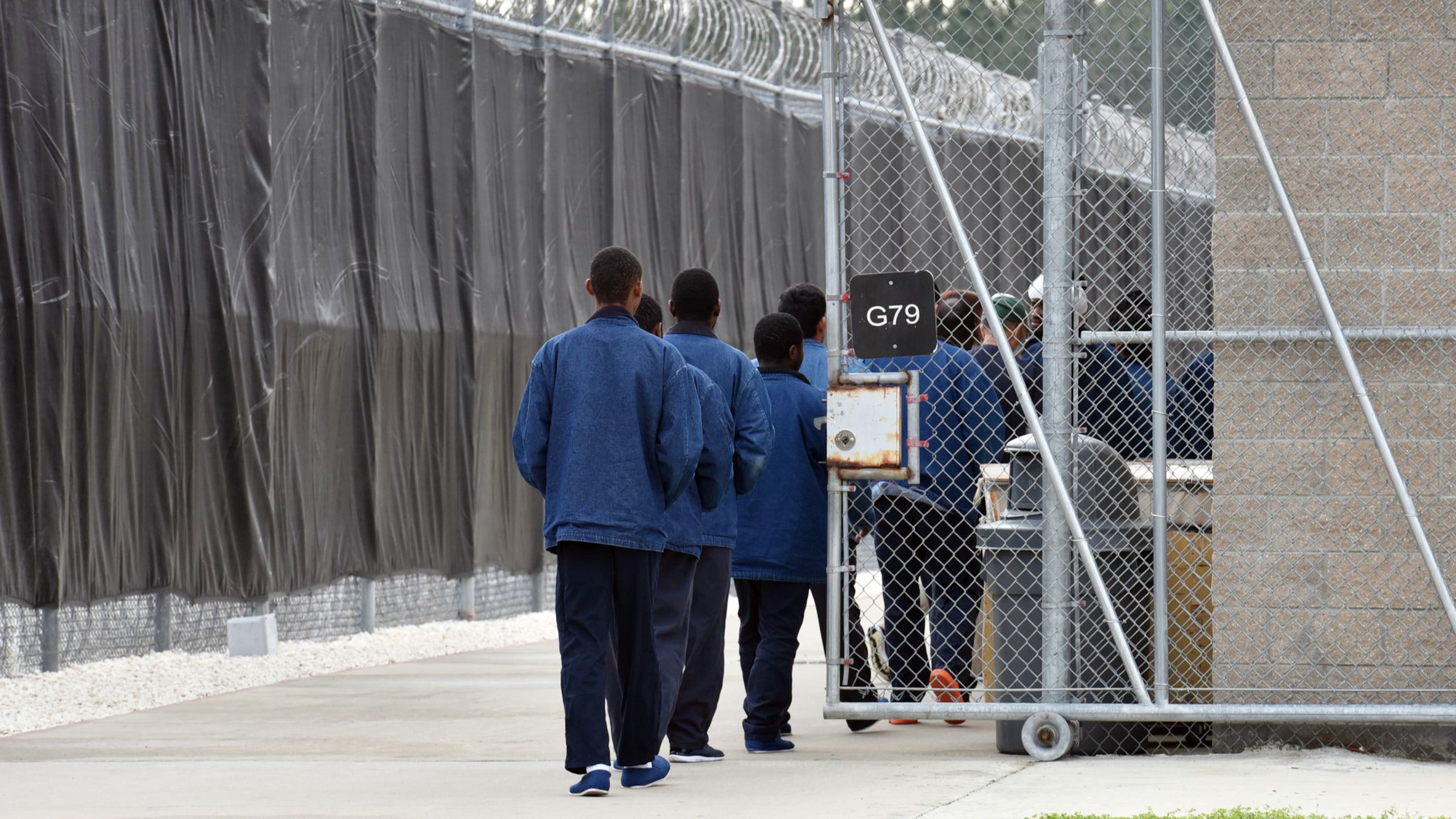 A view from the Folkston ICE Processing Center in Charlton County. (Hyosub Shin/AJC)