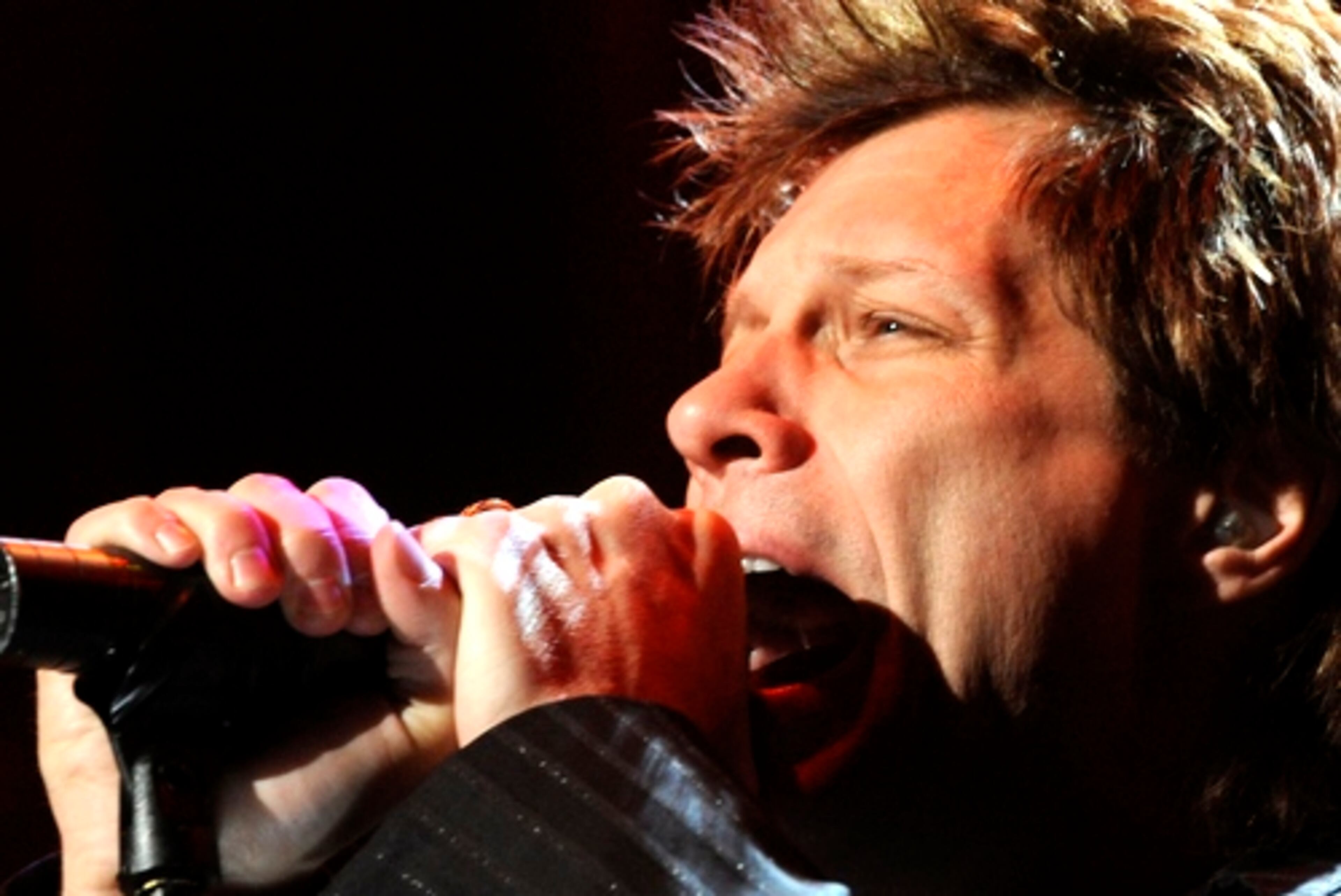 Jon Bon Jovi of Bon Jovi performs during the 'Stand Up For a Cure Concert Series' at Hammerstein Ballroom in New York.