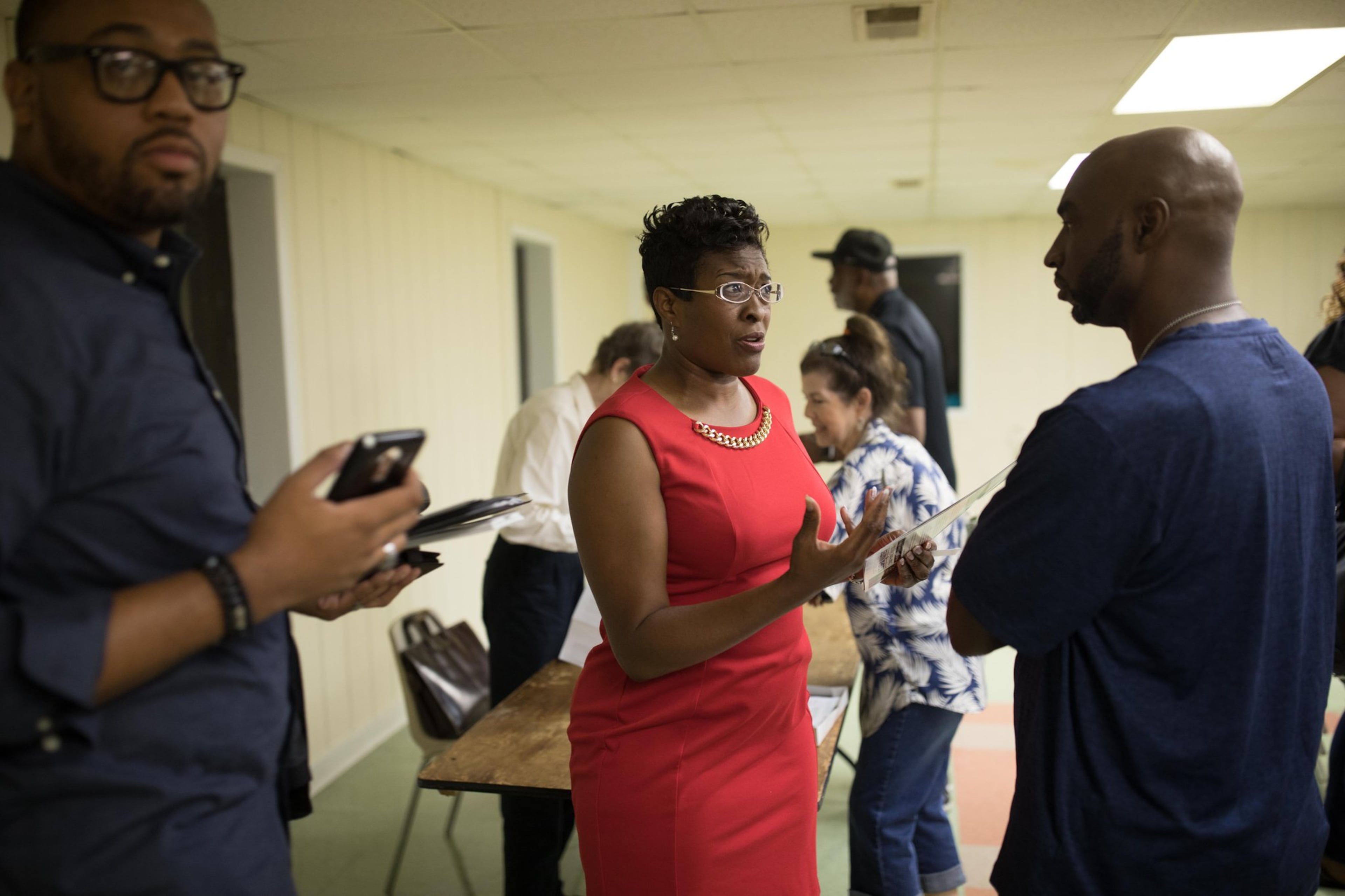 Keisha Waites, who is running for the chair of Fulton County, owes property taxes on homes she owns in the county. BRANDEN CAMP/SPECIAL