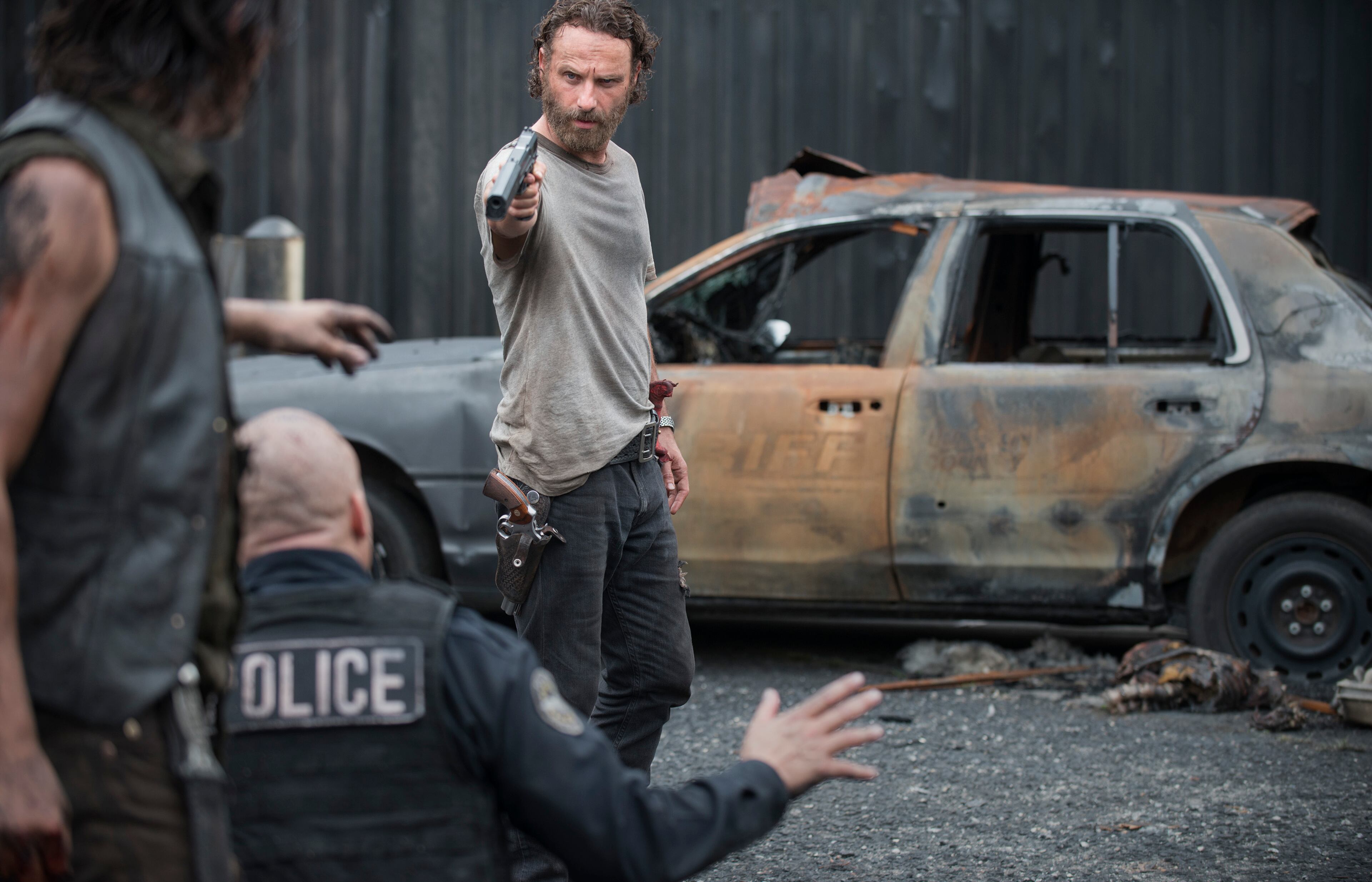 Andrew Lincoln as Rick Grimes - The Walking Dead _ Season 5, Episode 7 - Photo Credit: Gene Page/AMC Andrew Lincoln as Rick Grimes - The Walking Dead _ Season 5, Episode 7 - Photo Credit: Gene Page/AMC