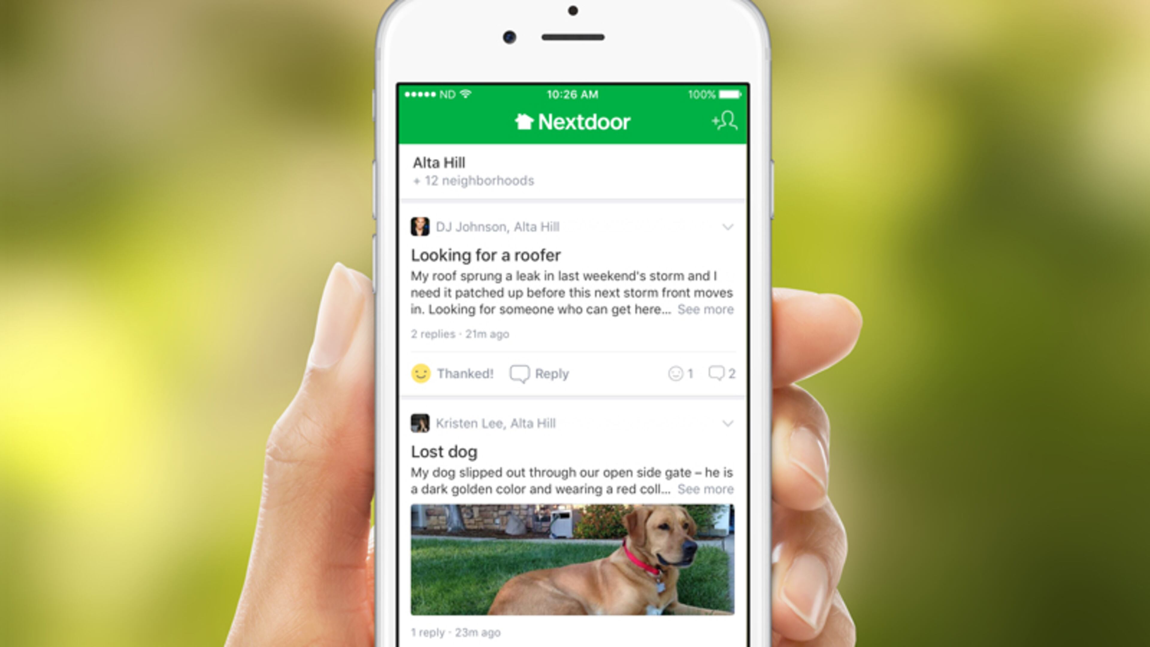 Woodstock police are encouraging residents to sign into the Nextdoor.com neighborhood social network to better connect with the city. NEXTDOOR.COM