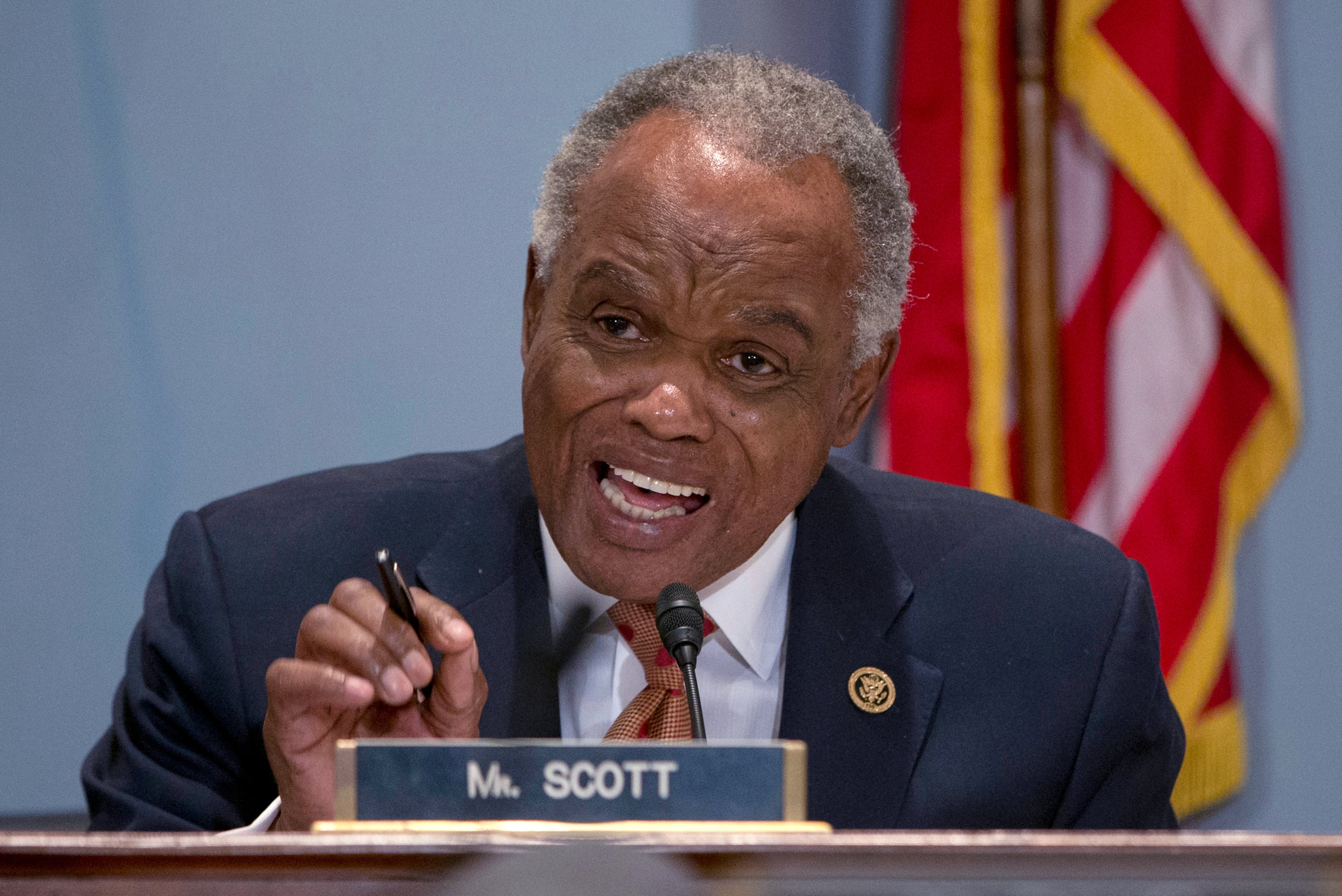 The late U.S. Rep. David Scott speaks on Capitol Hill in 2015. (Carolyn Kaster/AP)