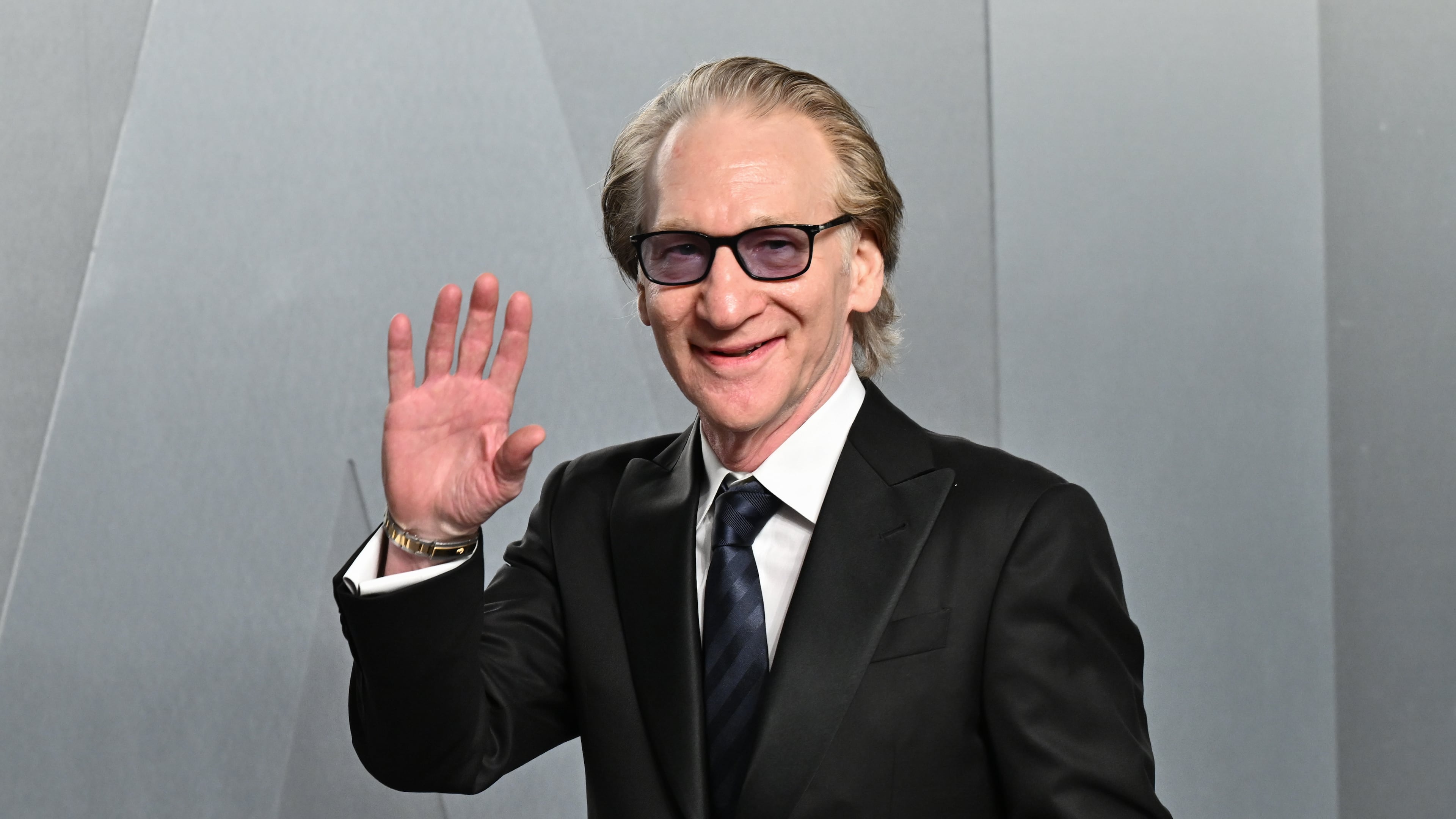 Bill Maher arrives at the Vanity Fair Oscar Party on Sunday, March 15, 2026, at the Los Angeles County Museum of Art in Los Angeles. (Photo by Evan Agostini/Invision/AP)