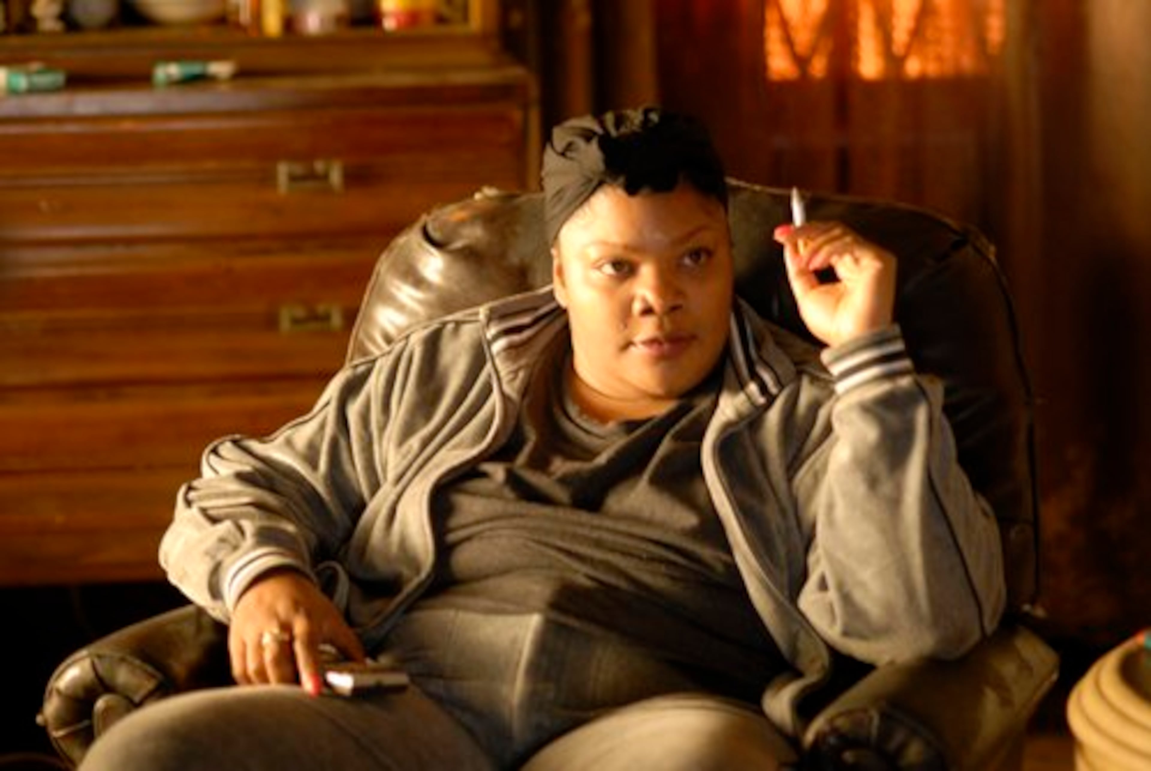 In this film publicity image released by Lionsgate films, Mo'Nique is shown in a scene from "Precious."