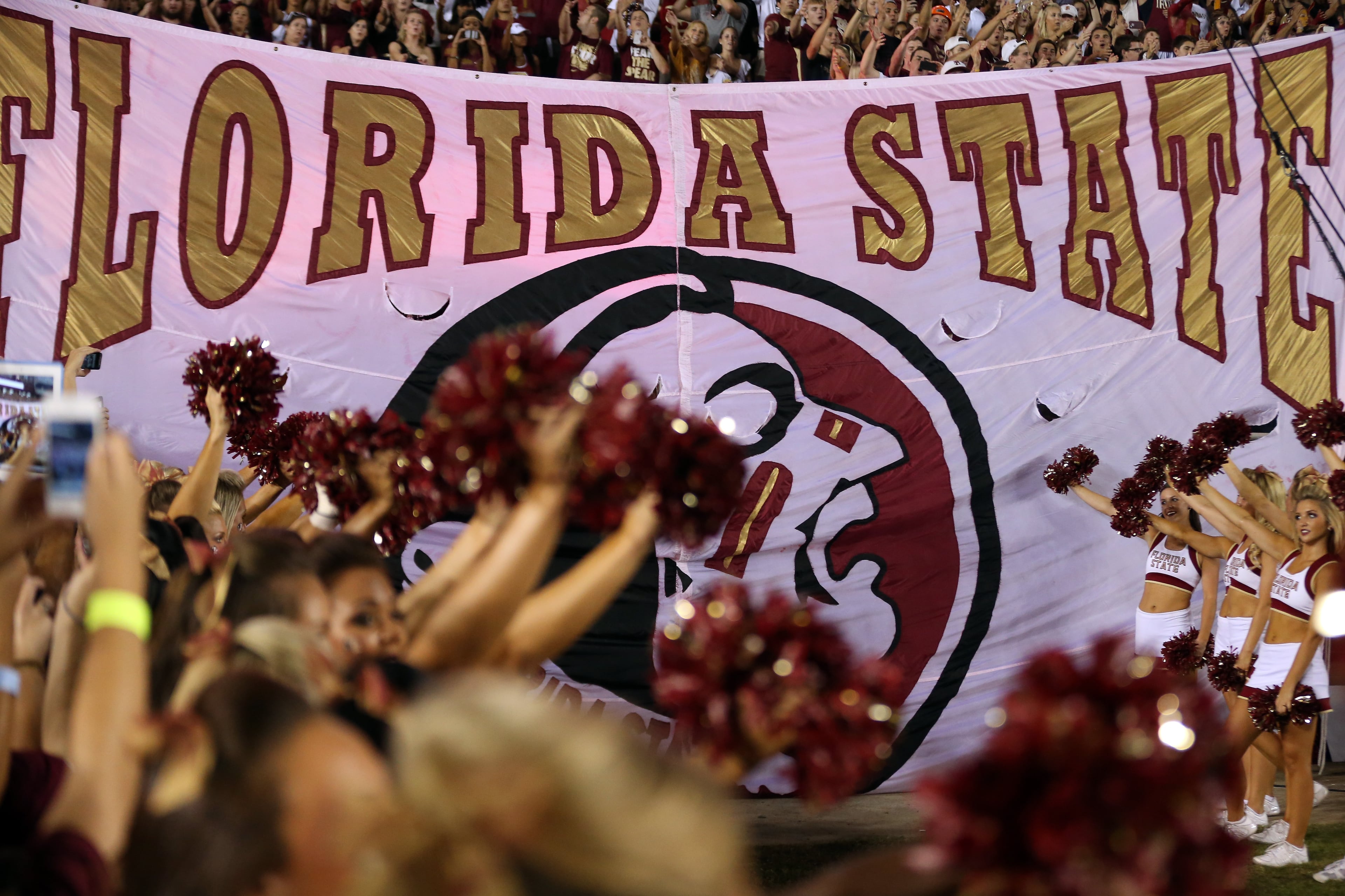 The Florida State Seminoles during a game at Doak Campbell Stadium in Tallahassee, Fla.