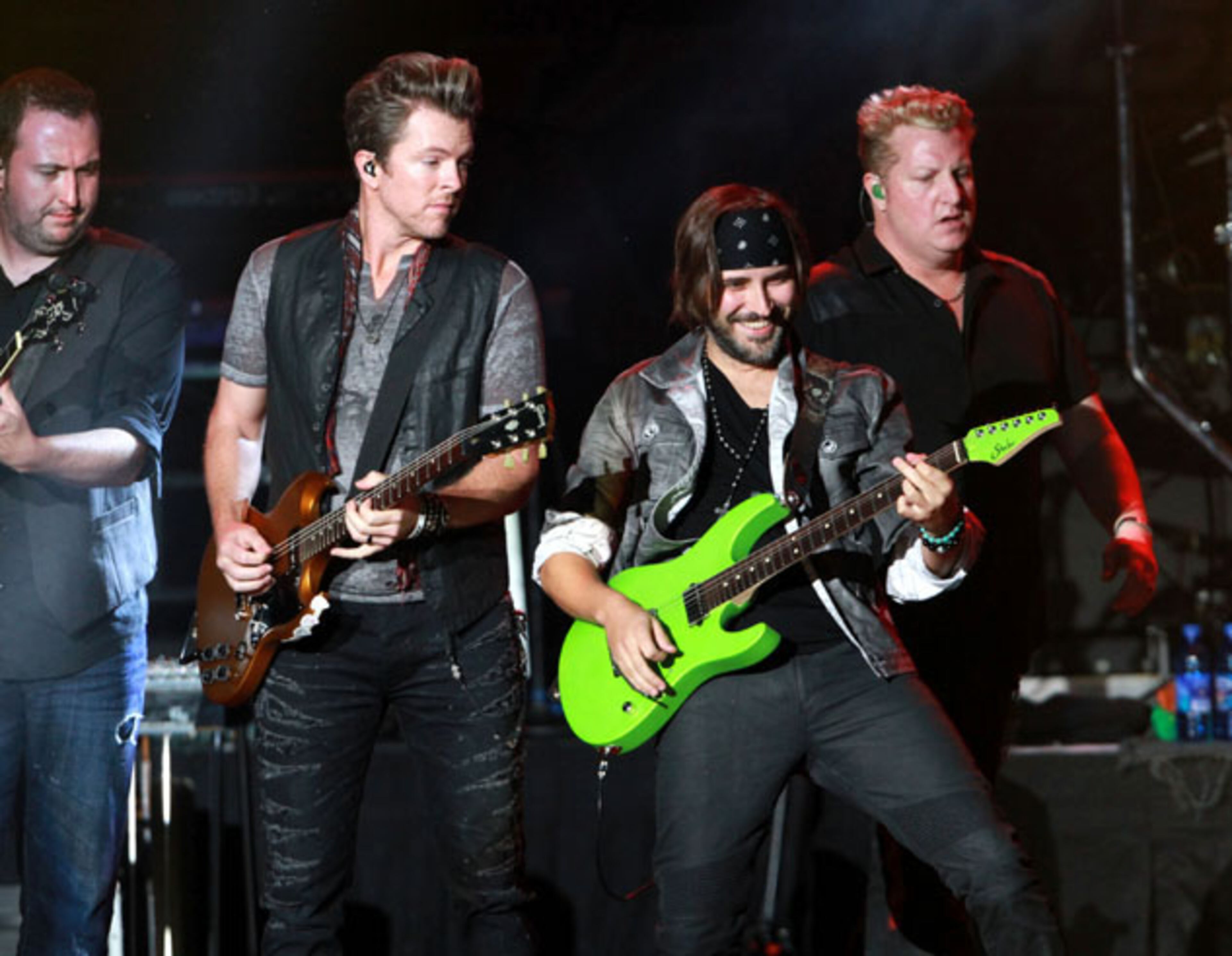 Rascal Flatts performs. Tim McGraw and Rascal Flatts headlined the annual Kicks 101.5 Country Fair on Saturday, November 7, 2015, at Verizon Wireless Amphitheatre in Alpharetta, Georgia. Chris Janson and Chase Bryant opened the packed show. Robb D. Cohen /RobbsPhotos.com