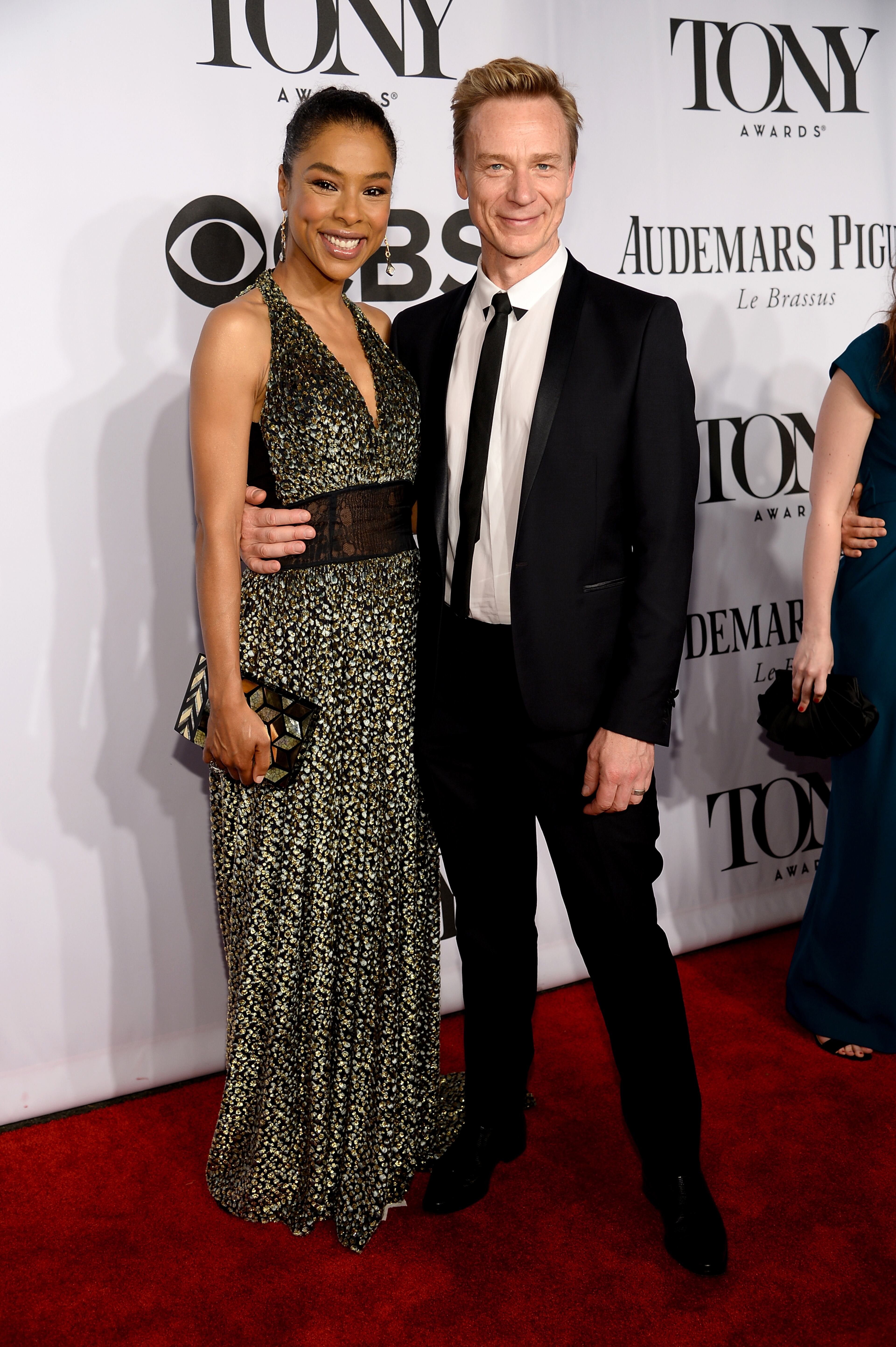NEW YORK, NY - JUNE 08: Actress Sophie Okonedo and guest attends the 68th Annual Tony Awards at Radio City Music Hall on June 8, 2014 in New York City. (Photo by Dimitrios Kambouris/Getty Images for Tony Awards Productions)