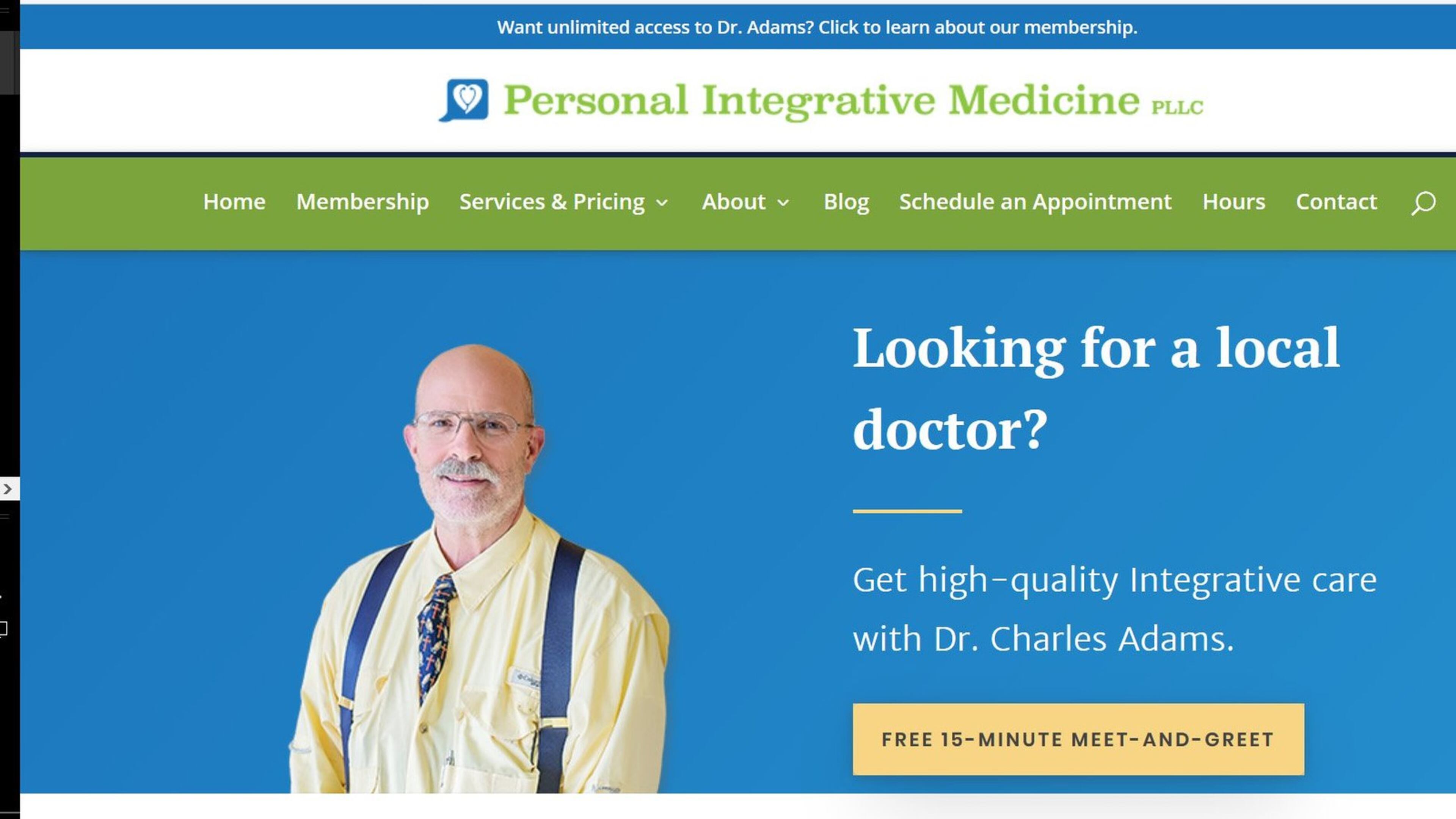 Dr. Charles C. Adams operates Personal Integrative Medicine in Ringgold, Ga. A federal lawsuit alleges that his website has promoted use of chelation therapy as an anti-aging treatment, to improve bone growth and prevent cancer, among other uses. The lawsuit accuses him of billing Medicare for chelation treatment that was medically unnecessary.