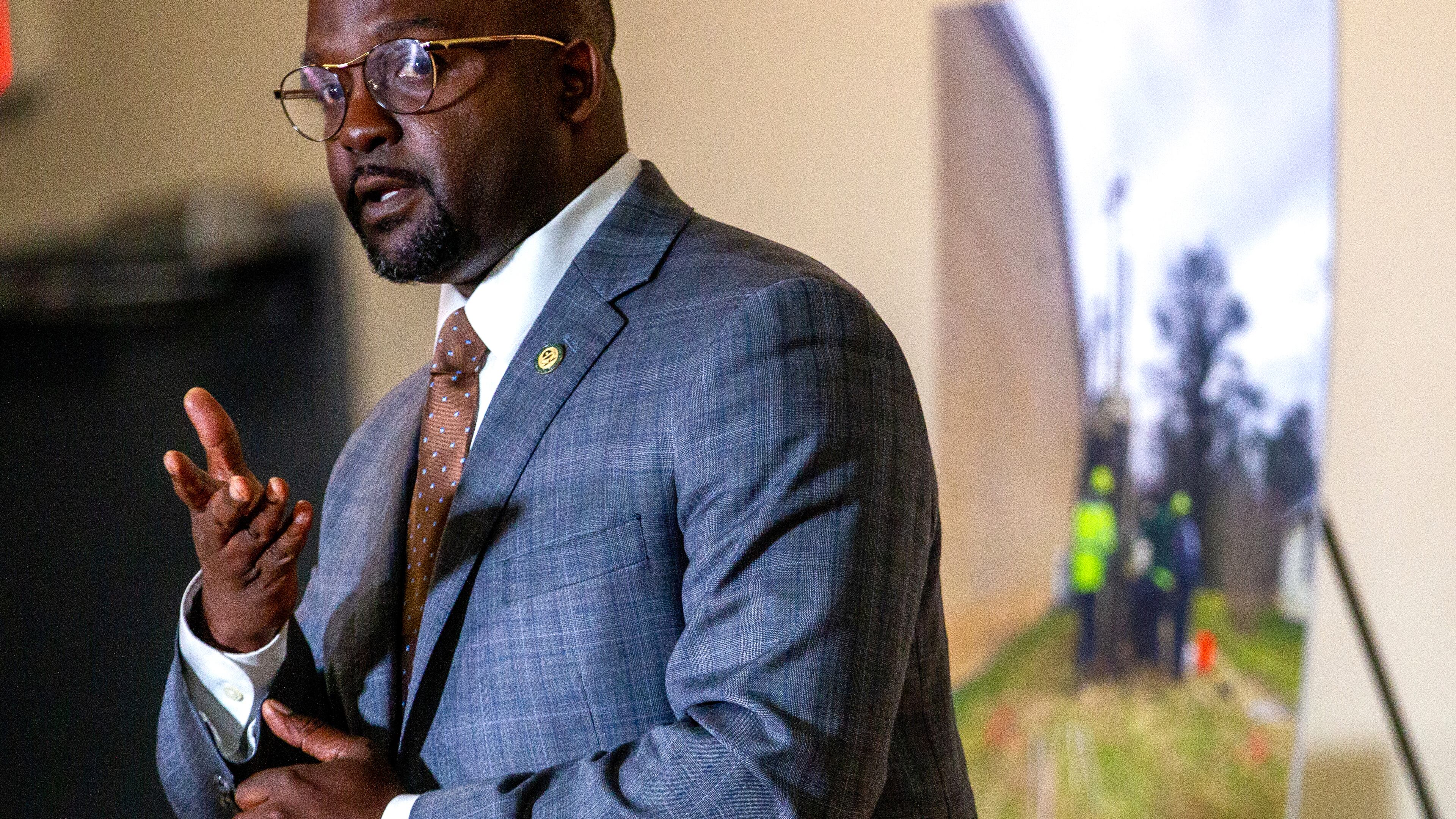 U.S. Environmental Protection Agency Region 4 administrator Daniel Blackman talks at a news conference at the New Life Covenant Church on Friday, March 18, 2022 to announce the addition of the Westside Lead Superfund site to the agency's National Priorities List. STEVE SCHAEFER FOR THE ATLANTA JOURNAL-CONSTITUTION
