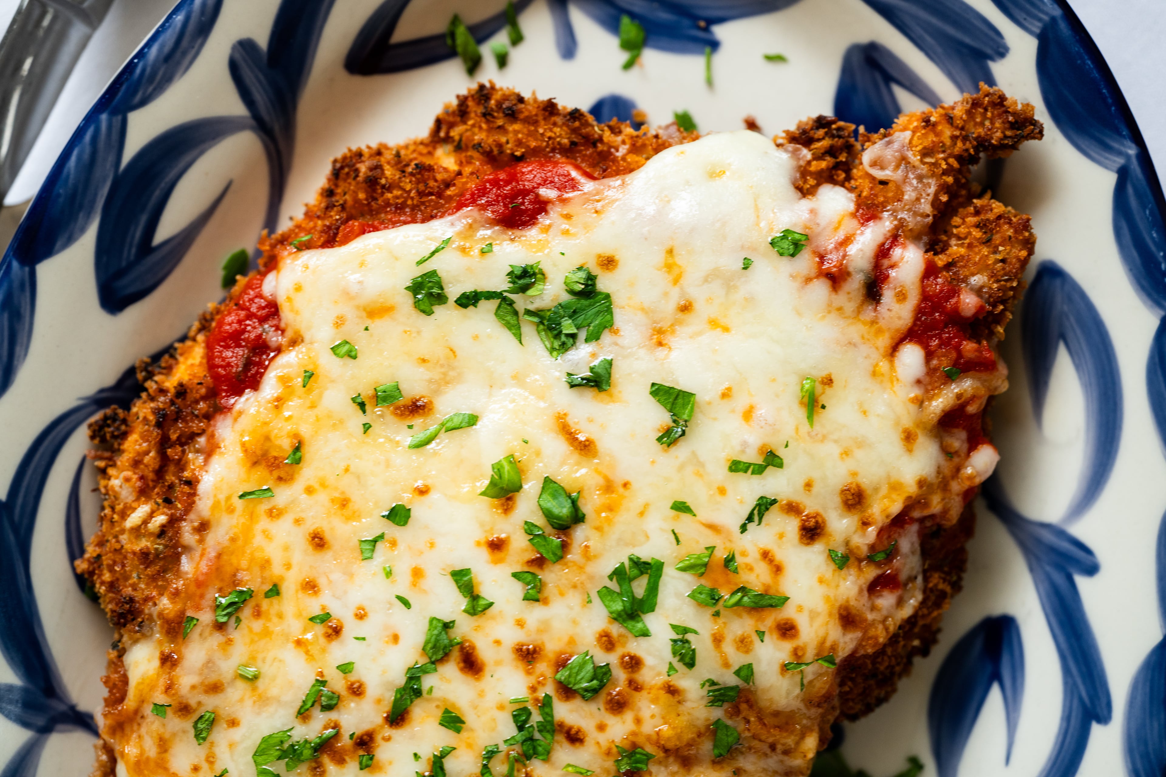 The chicken parm from Osteria Mattone is one example of Italian ingredients assembled "in a very un-Italian way," owner Daniel Pernice said. (Courtesy of Randi Curling)