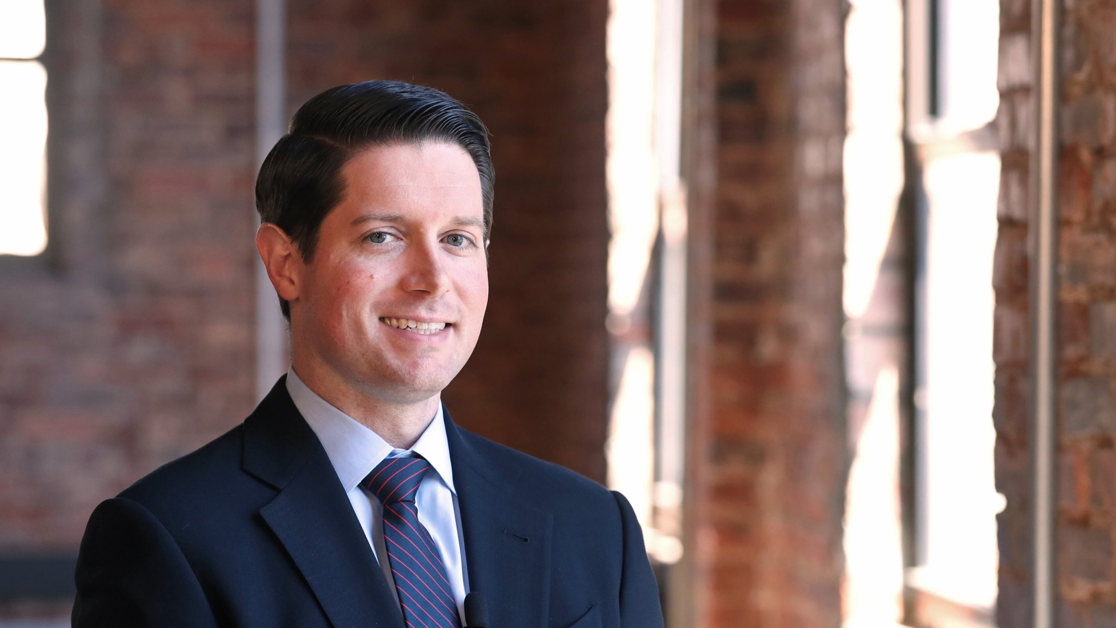 Jake Nawrocki, President of Newport US RE, is shown Monday, June 26, 2016, in Atlanta, Ga.. Newport US, a German-backed development firm, has recently acquired buildings stretching over several blocks of downtown Atlanta. PHOTO / JASON GETZ