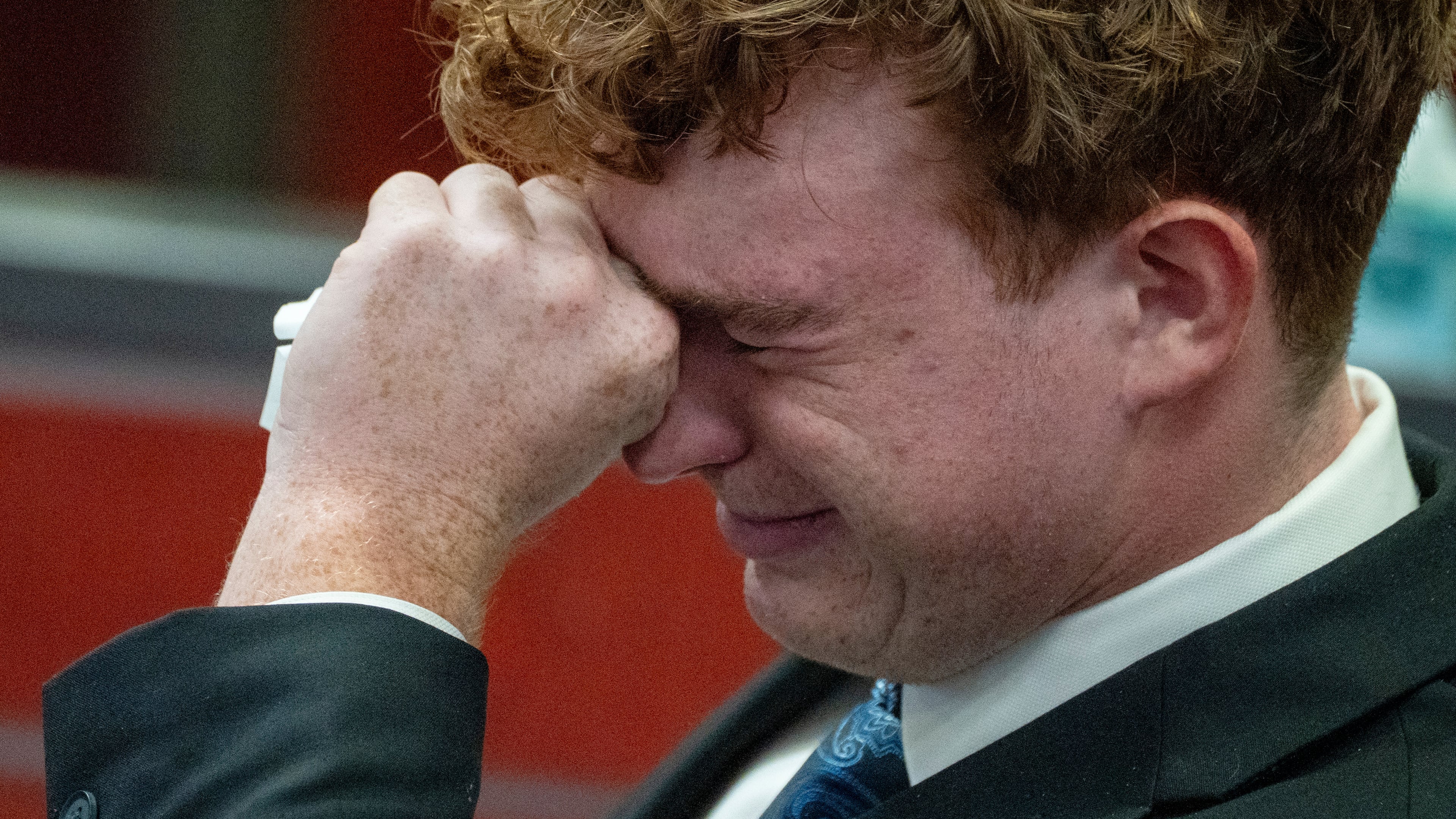 Carter Eslick during his sentencing hearing in Coconino County Superior Court in Flagstaff, Ariz., on Wednesday, Sept. 30, 2026. (Mark Henle/The Arizona Republic via AP, Pool)