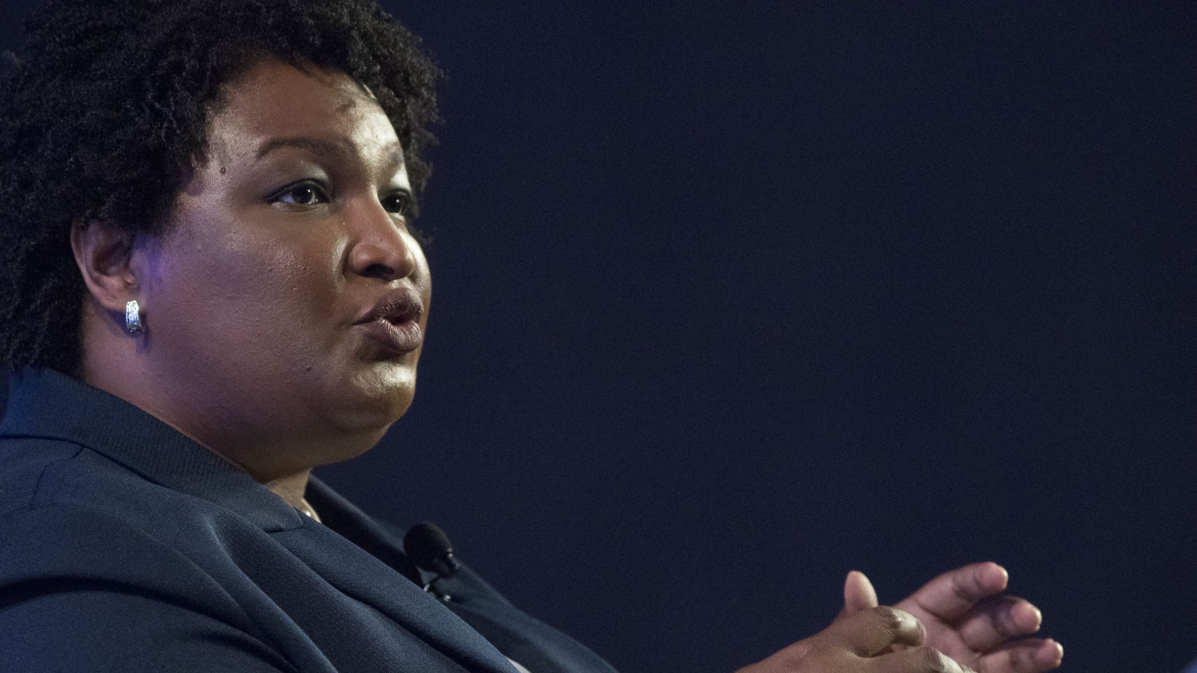Georgia Democratic gubernatorial candidate Stacey Abrams, shown here in August, has released her health care plan. (PHOTO by ALYSSA POINTER/ALYSSA.POINTER@AJC.COM)