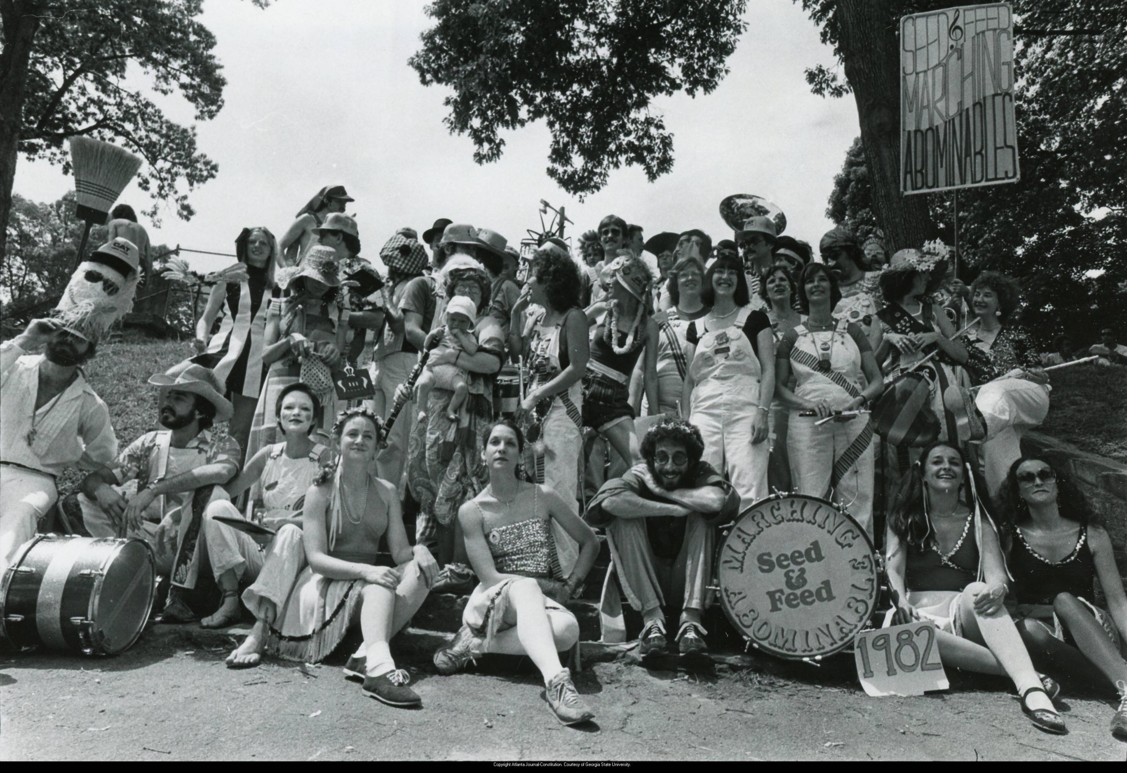 Atlanta's own Seed & Feed Marching Abominable band in 1982.