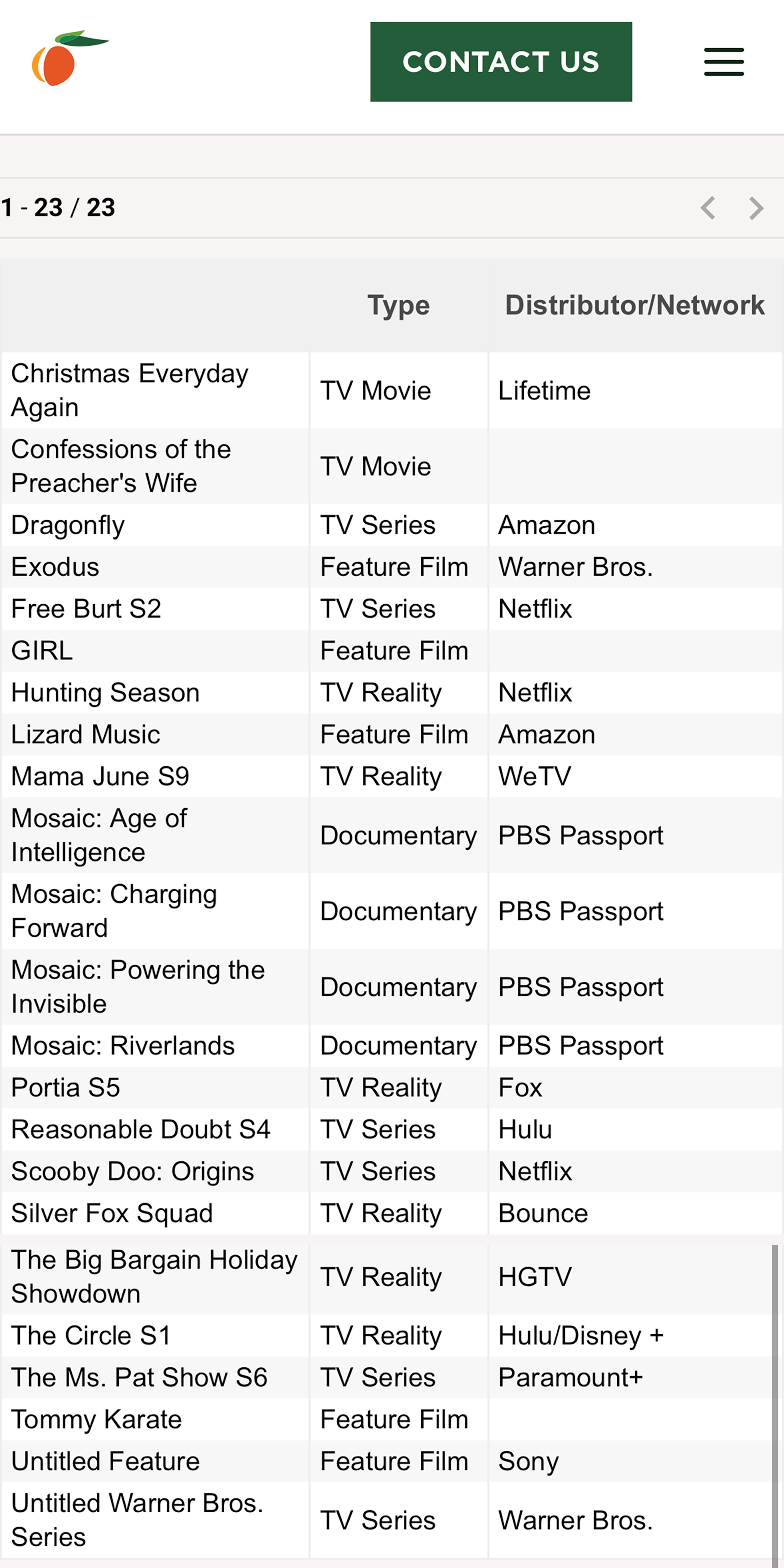 The listing on the Georgia Film Office on Aug. 5, 2026. (Georgia Film Office/Screenshot)