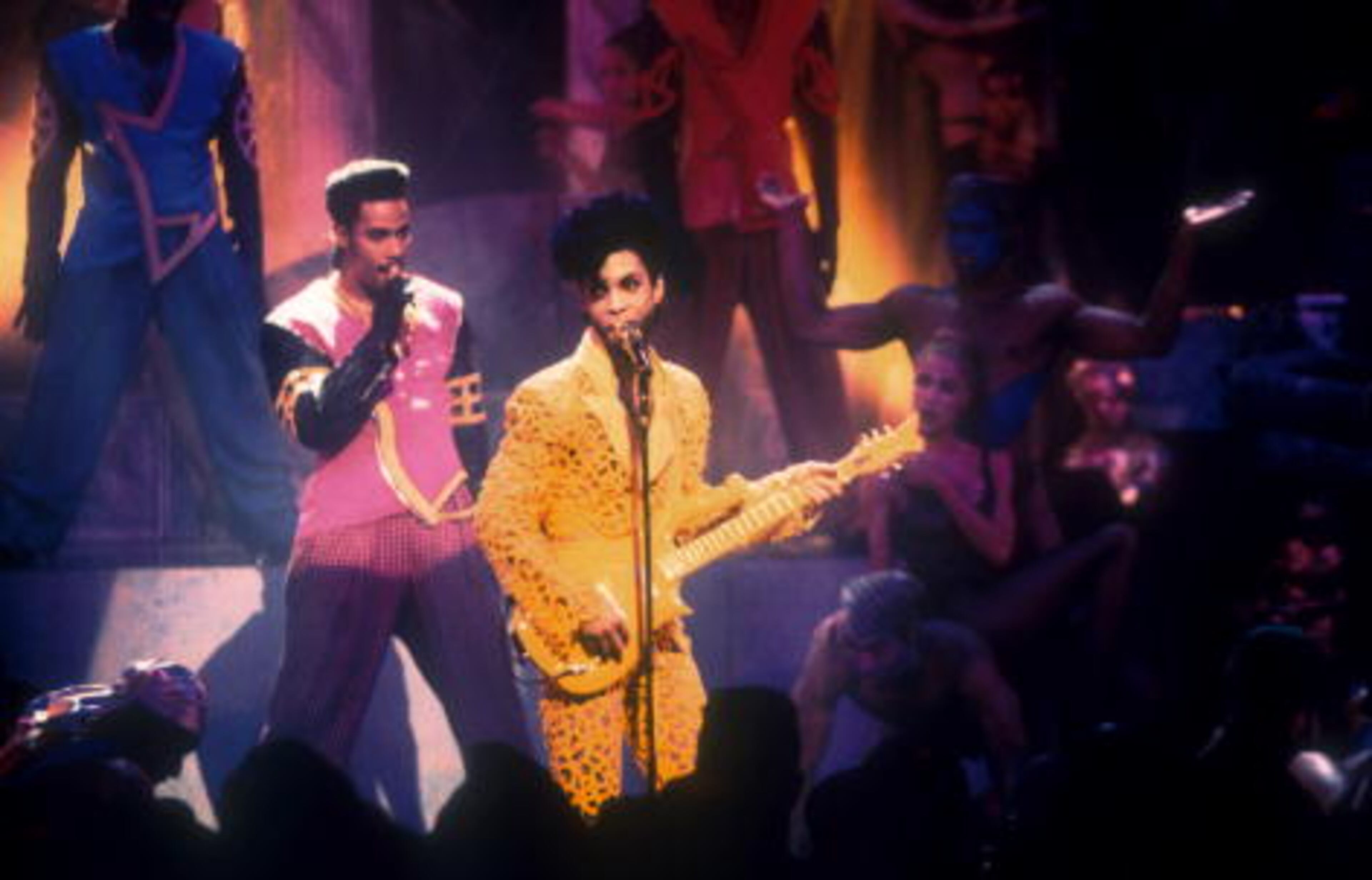 Prince performs at the 1991 MTV Video Music Awards Held in Los Angeles, CA on September 5, 1991. Photo by Frank Micelotta/Getty Images