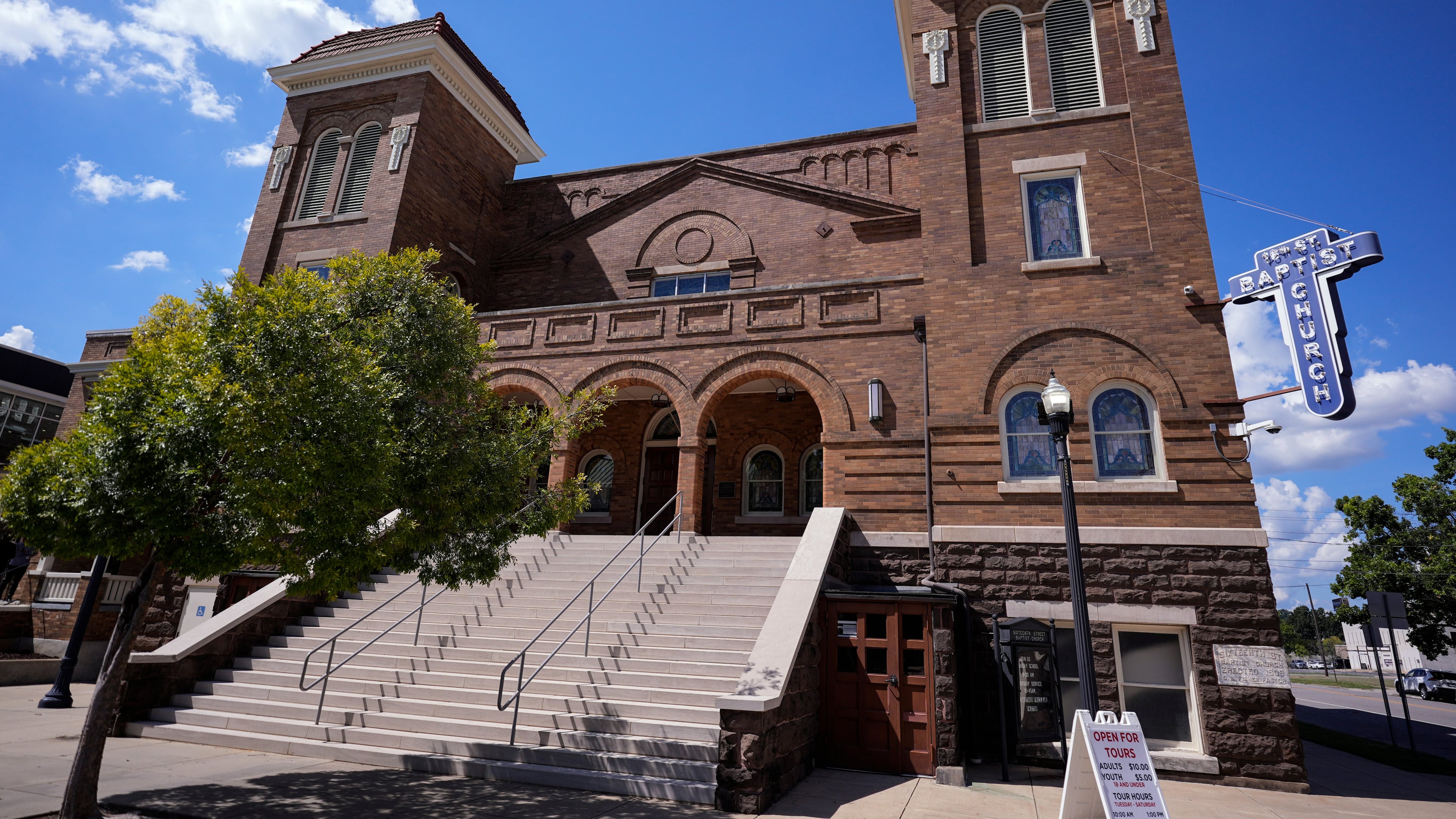 The 16th Street Baptist Church is seen Sept. 9, 2026, in Birmingham, Ala. (AP Photo/Mike Stewart)