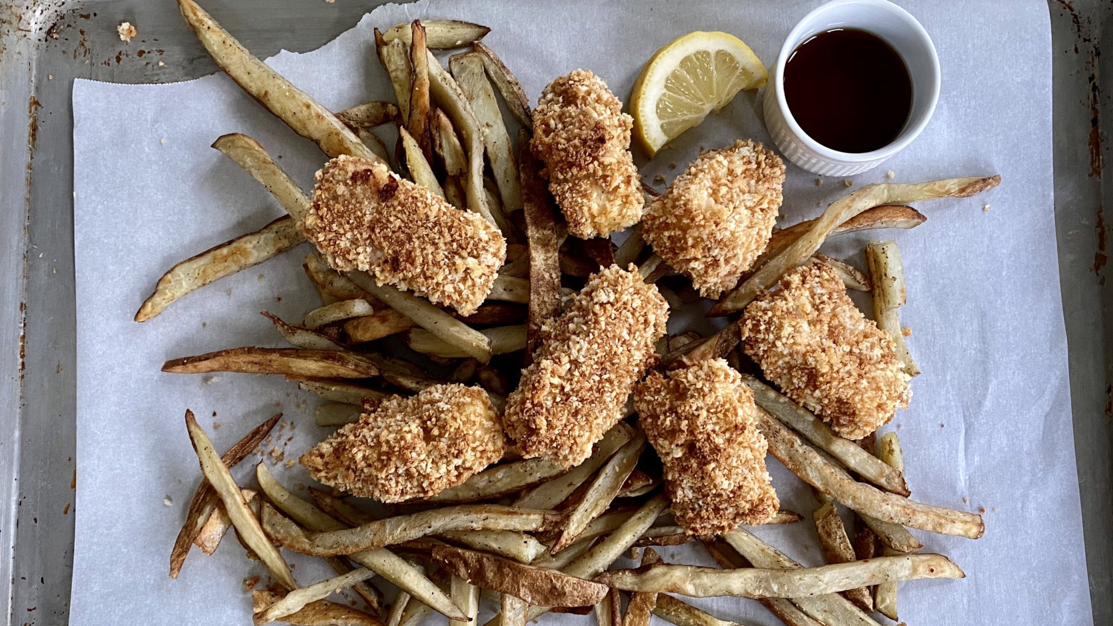 Browned panko breadcrumbs make baked cod as crispy as fried, with less fat and fewer calories. CONTRIBUTED BY KELLIE HYNES
