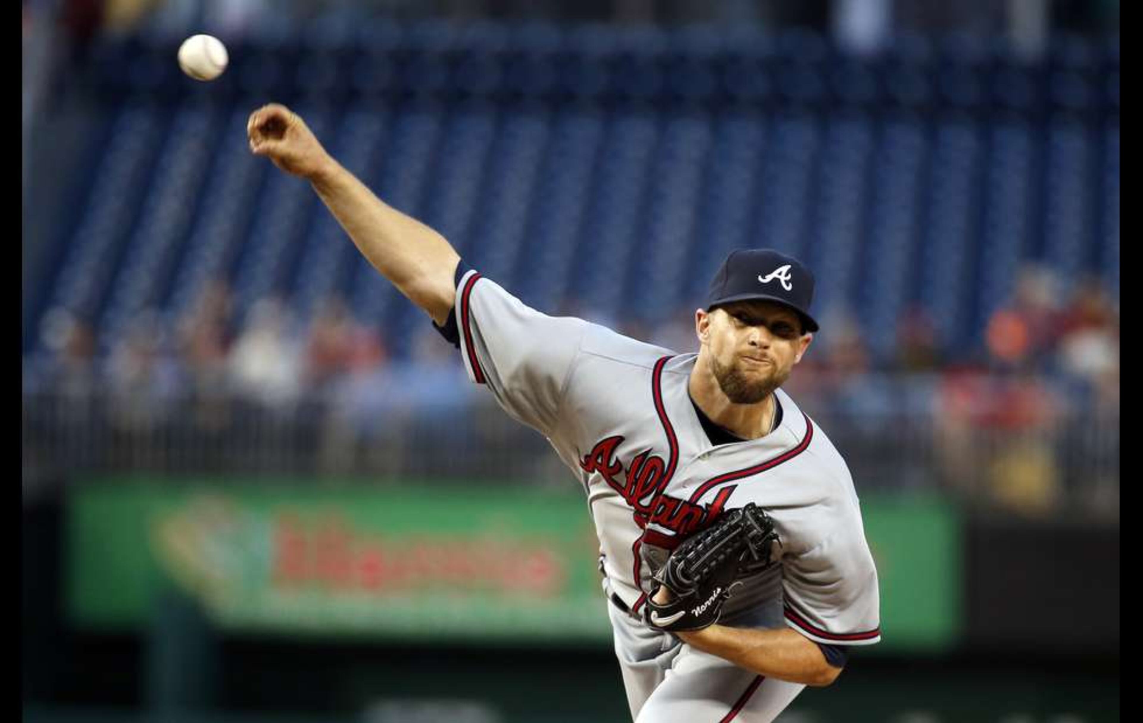The Braves staked Bud Norris to a 2-0 lead in the first inning Monday and a 4-3 lead after two innings, but he couldn't hold them in the team's sixth straight loss to open to the season. (AP photo)