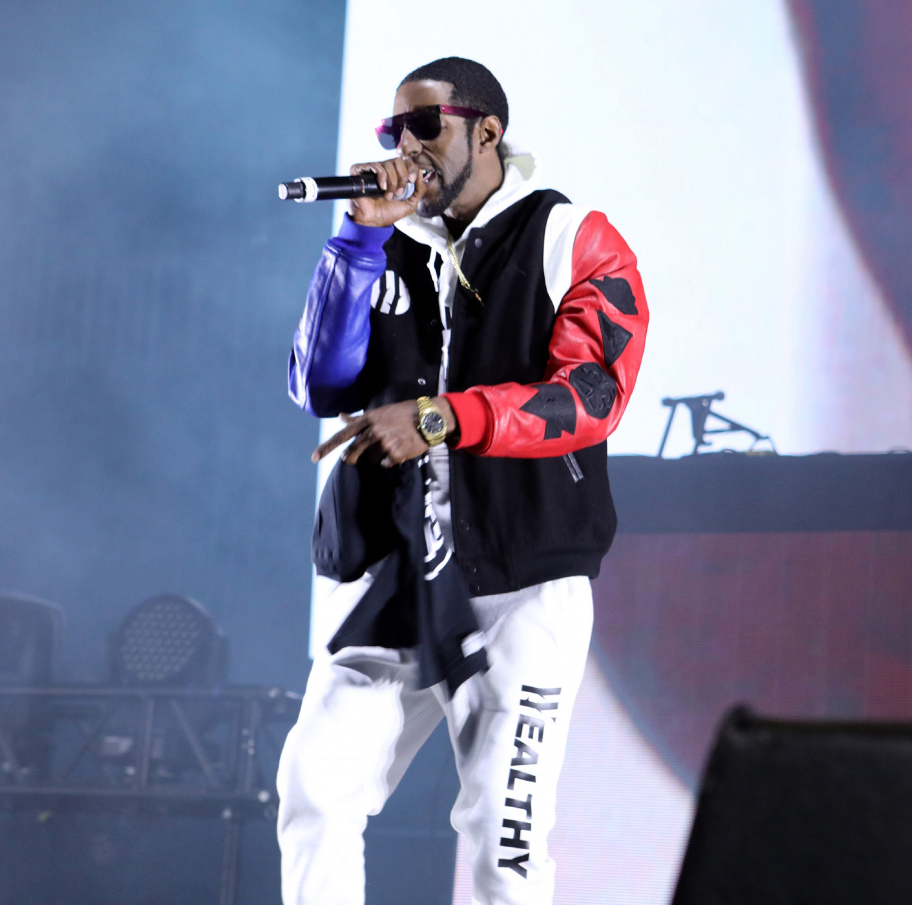 The Legendz of the Streetz Tour rocked sold-out State Farm Arena in Atlanta on Friday, April 1, 2022. The show featured hip-hop stars Dav3D (above), Rick Ross, Jeezy, T.I., Trina, DJ Drama and D'Myke. (Photo: Robb Cohen for The Atlanta Journal-Constitution)