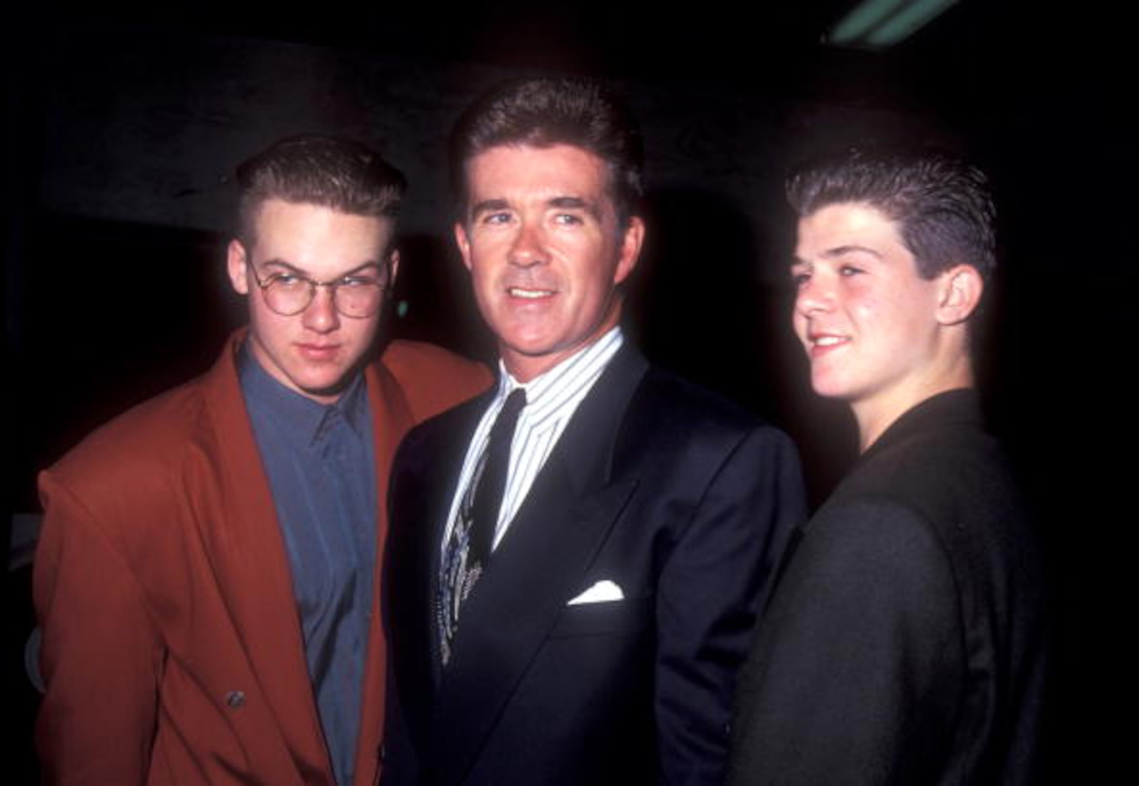 1991 File photos of Alan Thicke & sons Robin Thicke (now a singer with a cd out "Thicke") and his brother Brennan. (Photo by Barry King/WireImage)