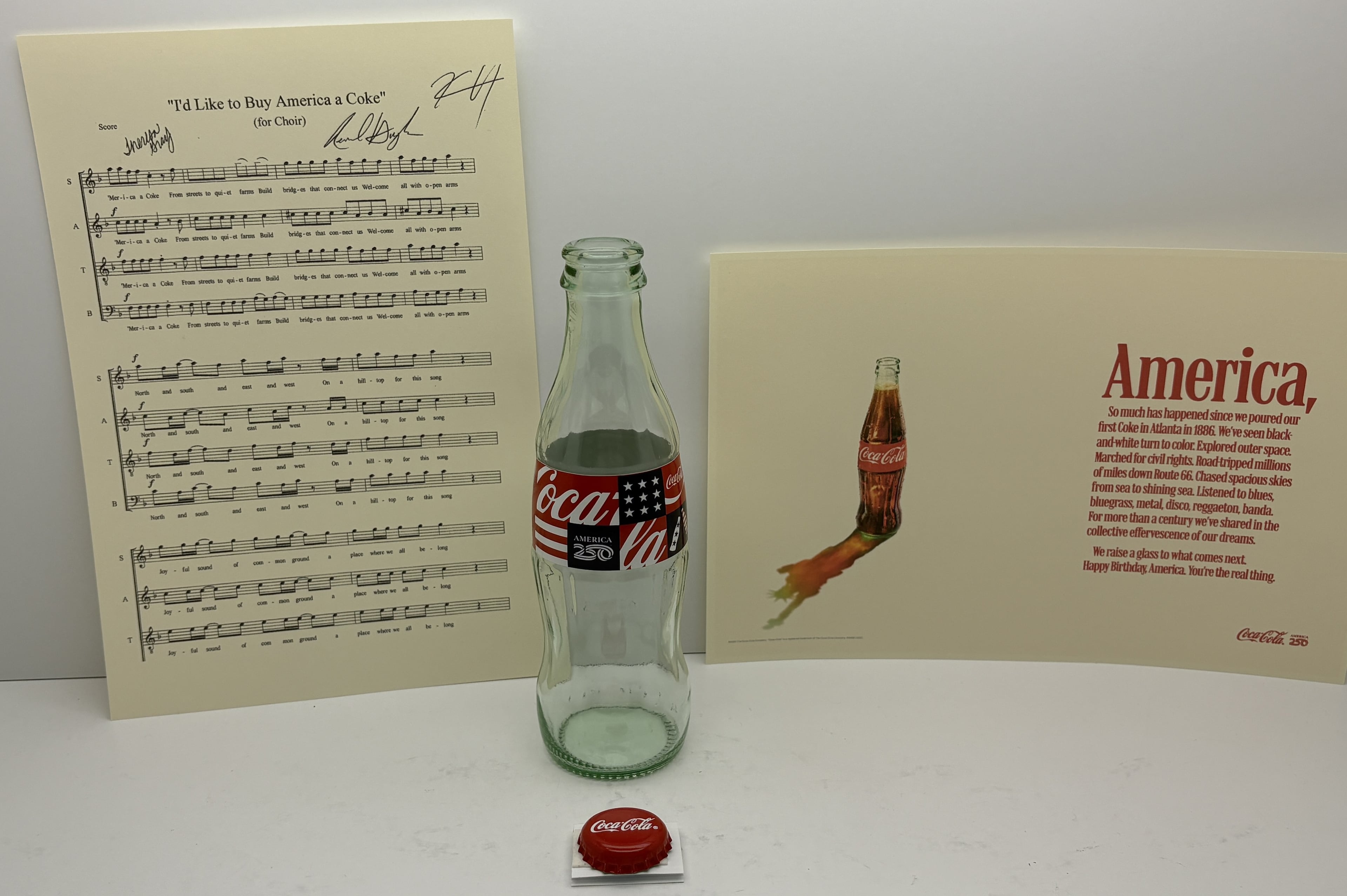Coca-Cola time capsule items