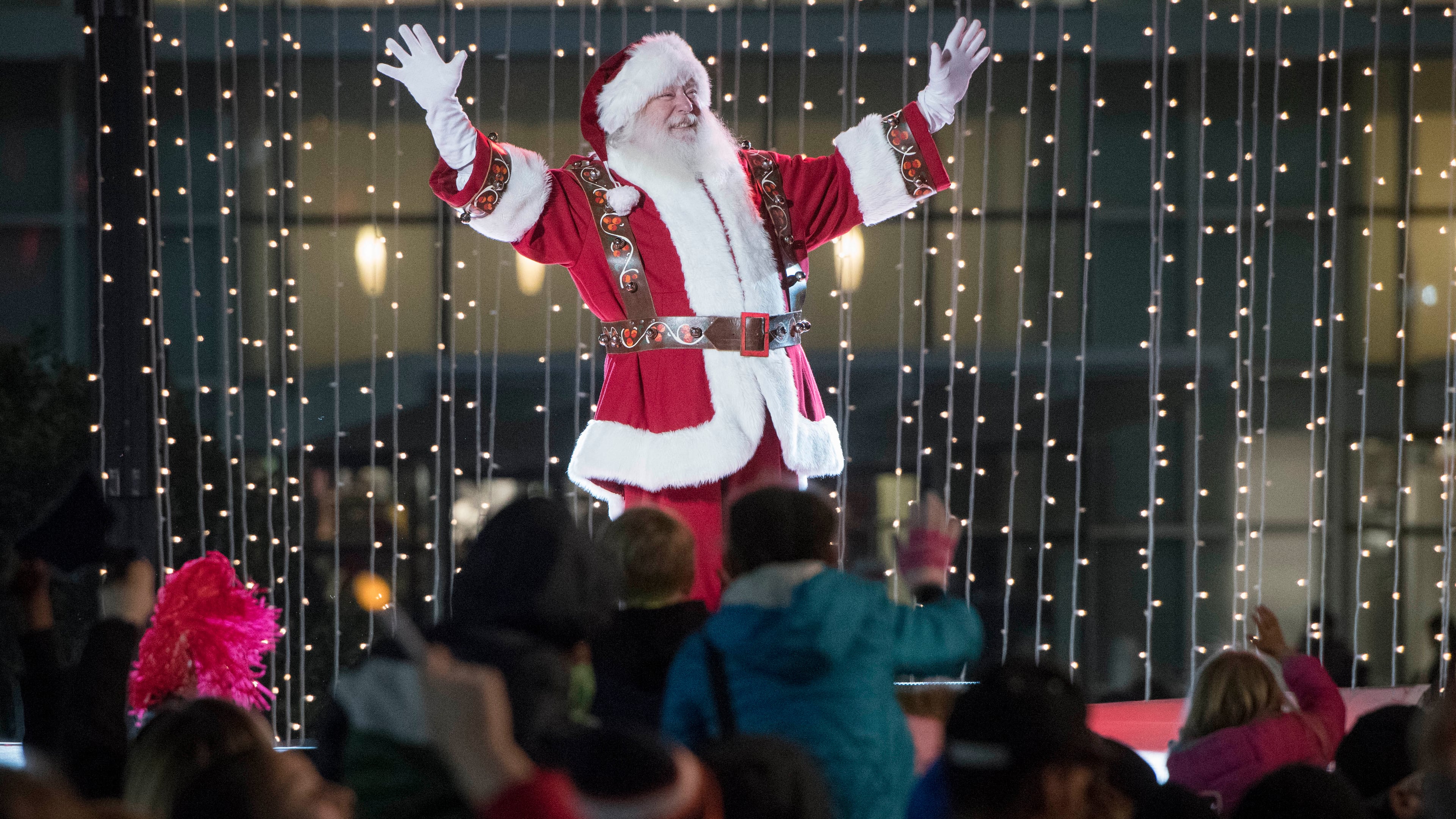 In this file photo, special guest Santa Claus greeted thousands of Atlantans who came out to celebrate the 69th annual Macy's Great Tree Lighting on Sunday, Nov. 20, 2016 in Atlanta.