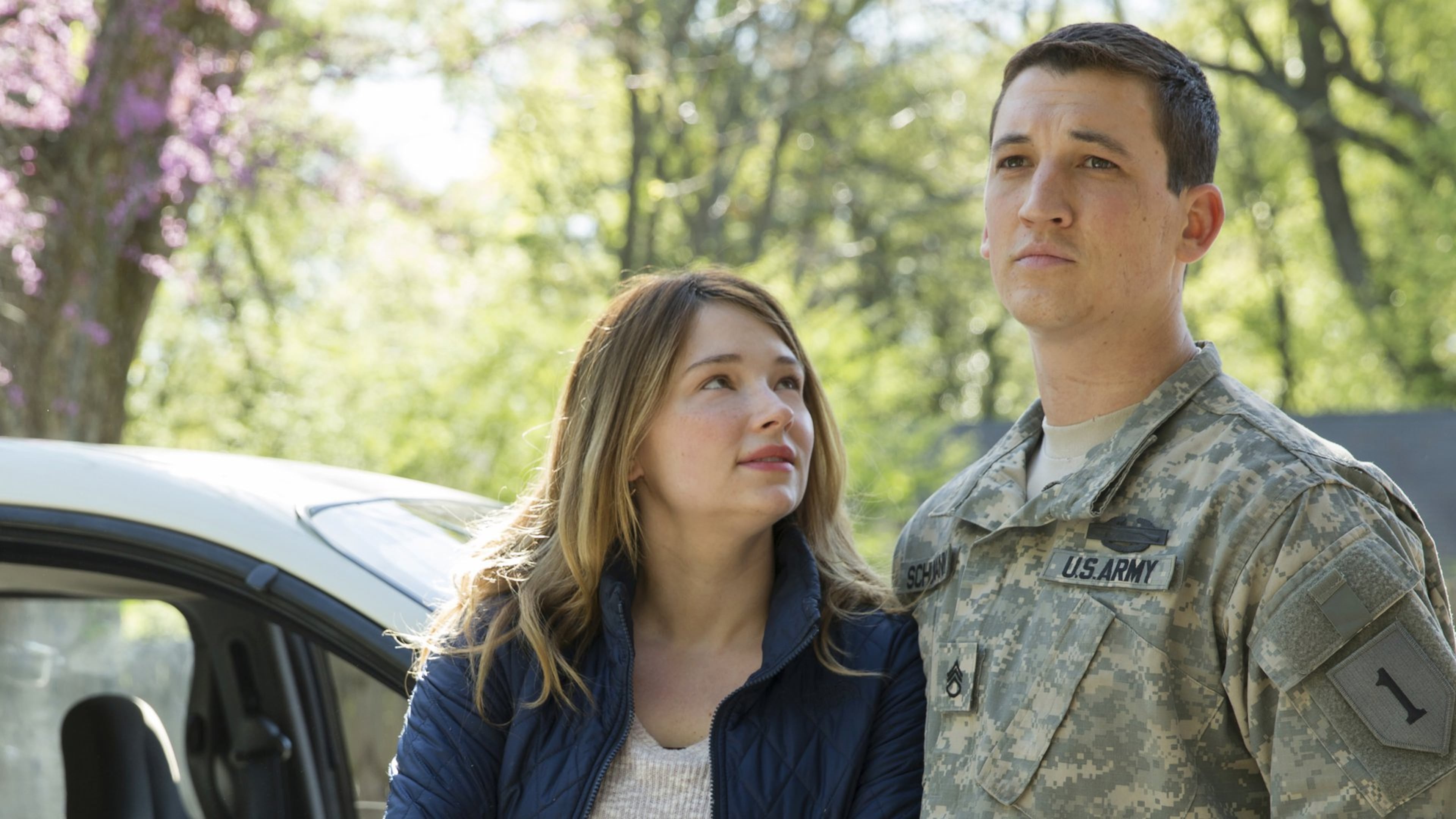 Haley Bennett, left, and Miles Teller star in”Thank You for Your Service,” which follows a group of U.S. soldiers returning from Iraq who struggle to integrate back into family and civilian life. Contributed by Francois Duhamel/DreamWorks Pictures via AP