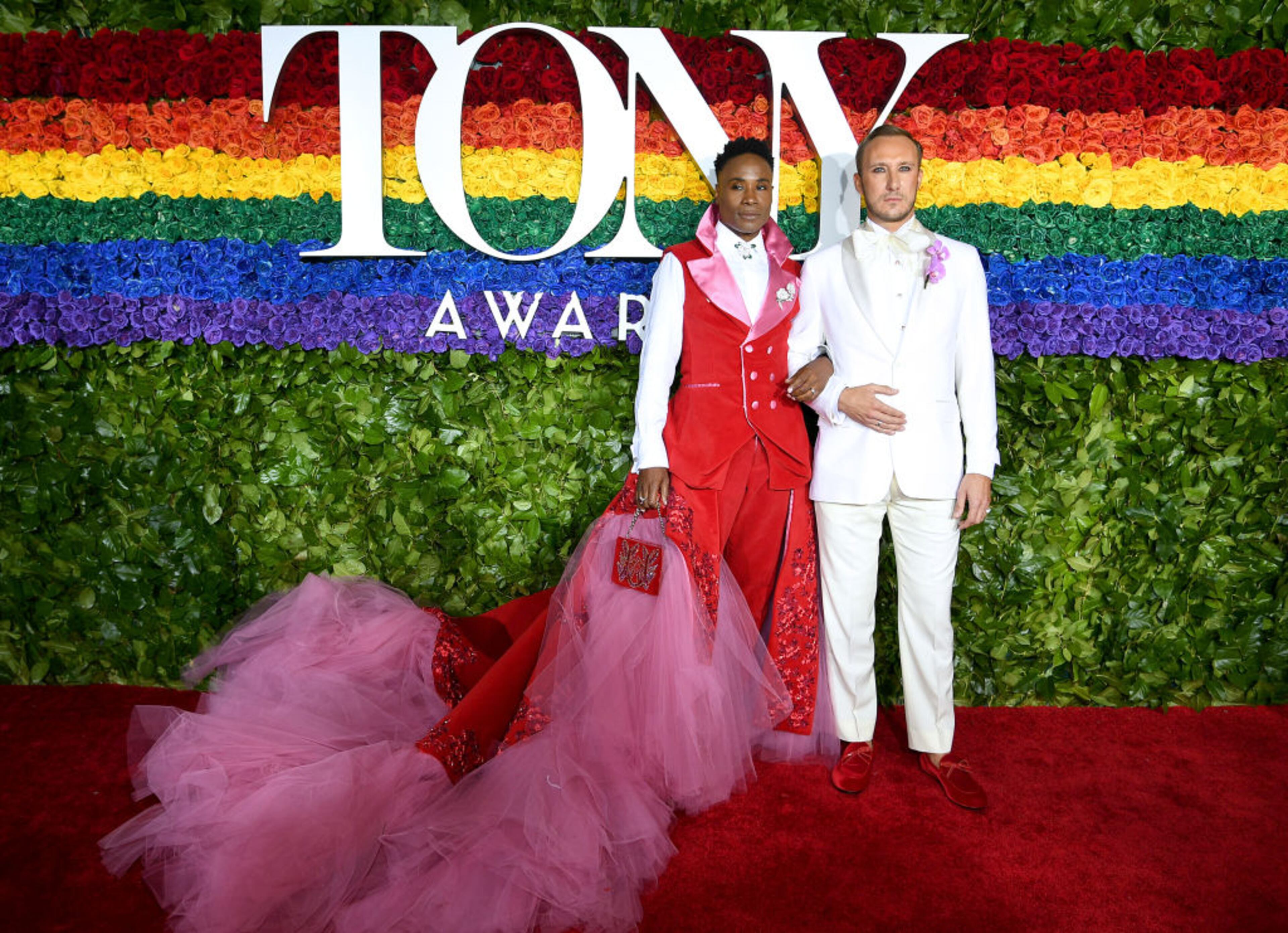 NEW YORK, NEW YORK - JUNE 09: Billy Porter and Adam Smith attend the 73rd Annual Tony Awards at Radio City Music Hall on June 09, 2019 in New York City. (Photo by Dimitrios Kambouris/Getty Images for Tony Awards Productions)