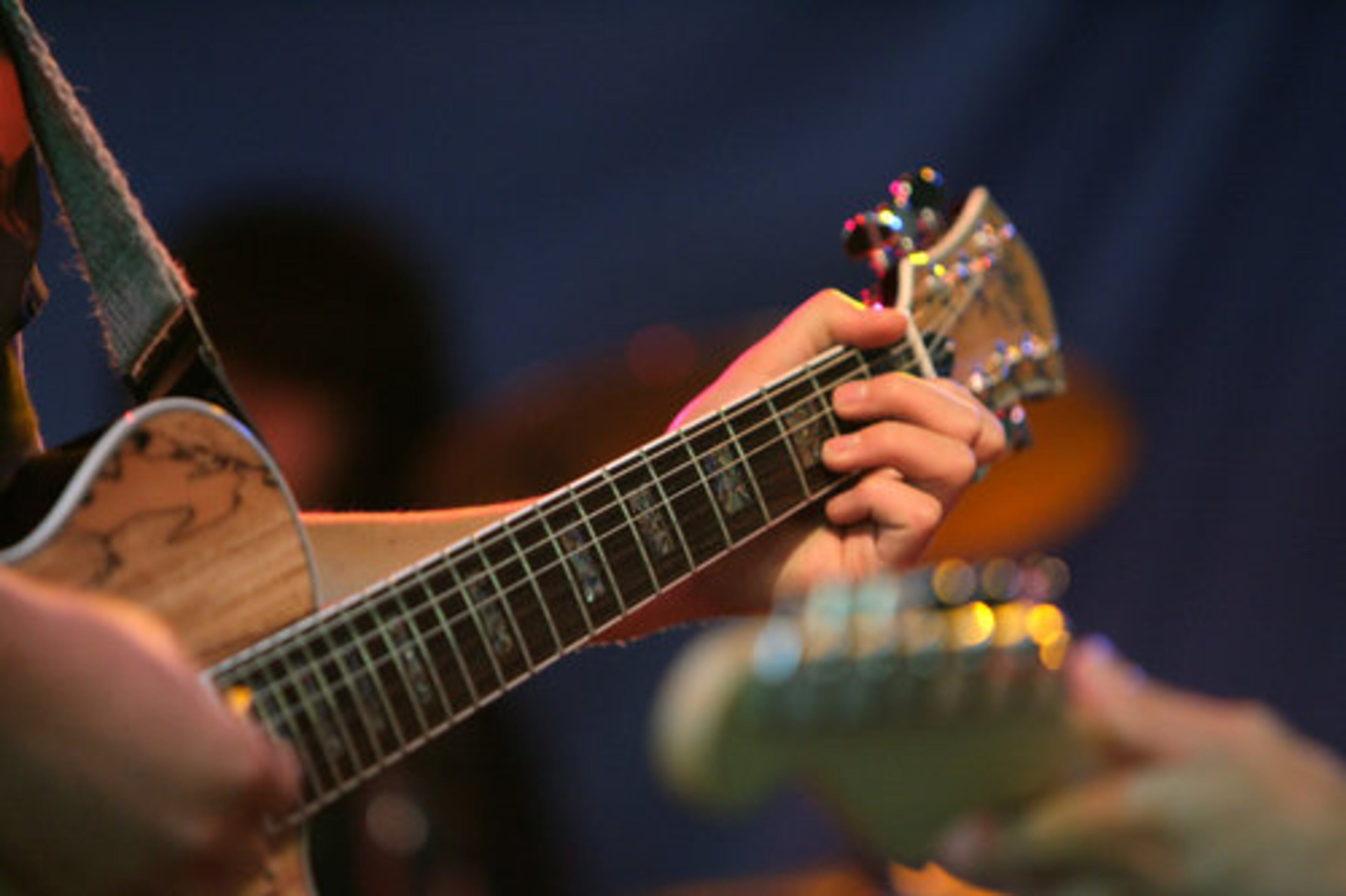 A student works on technique.
