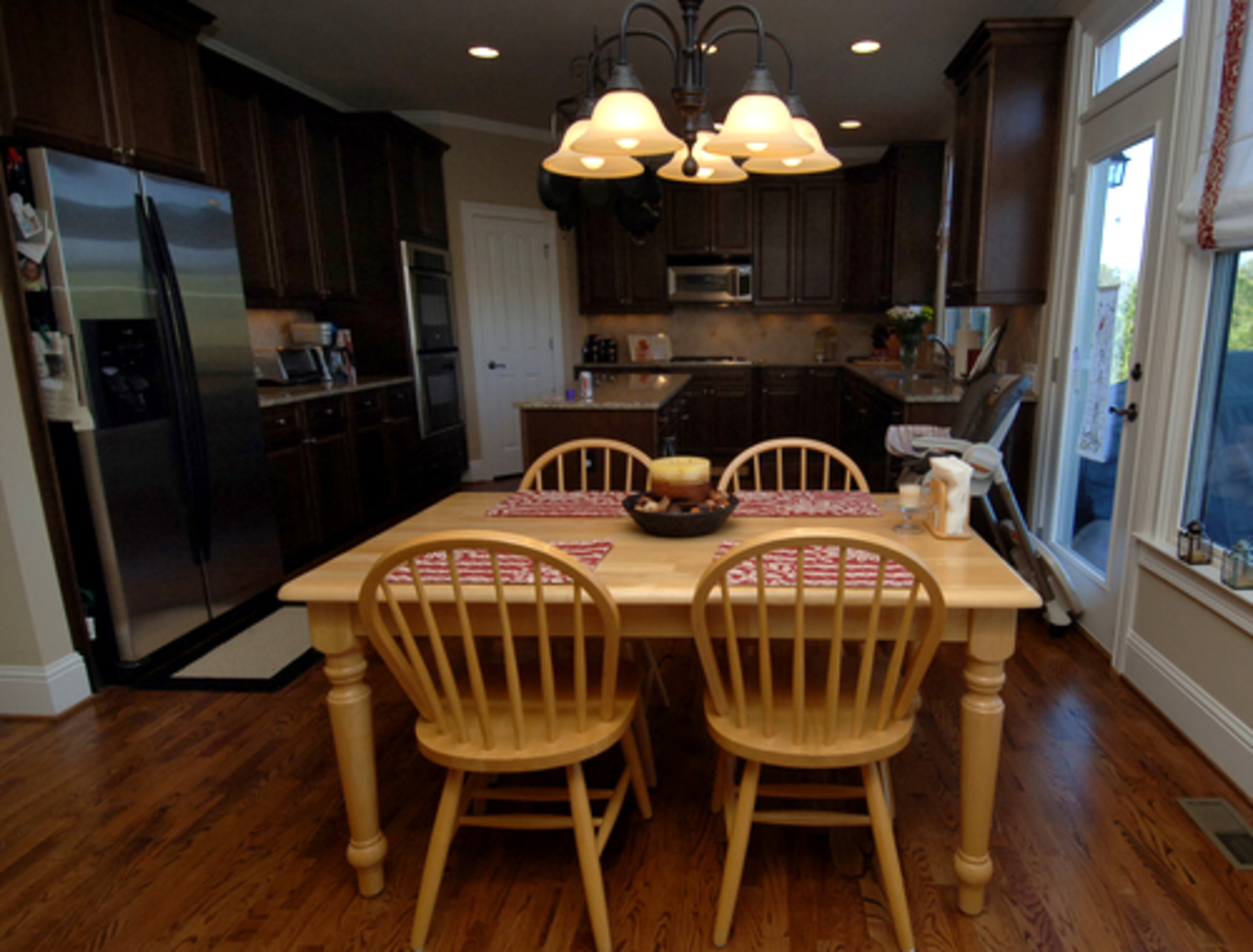 The eat-in area of the kitchen.