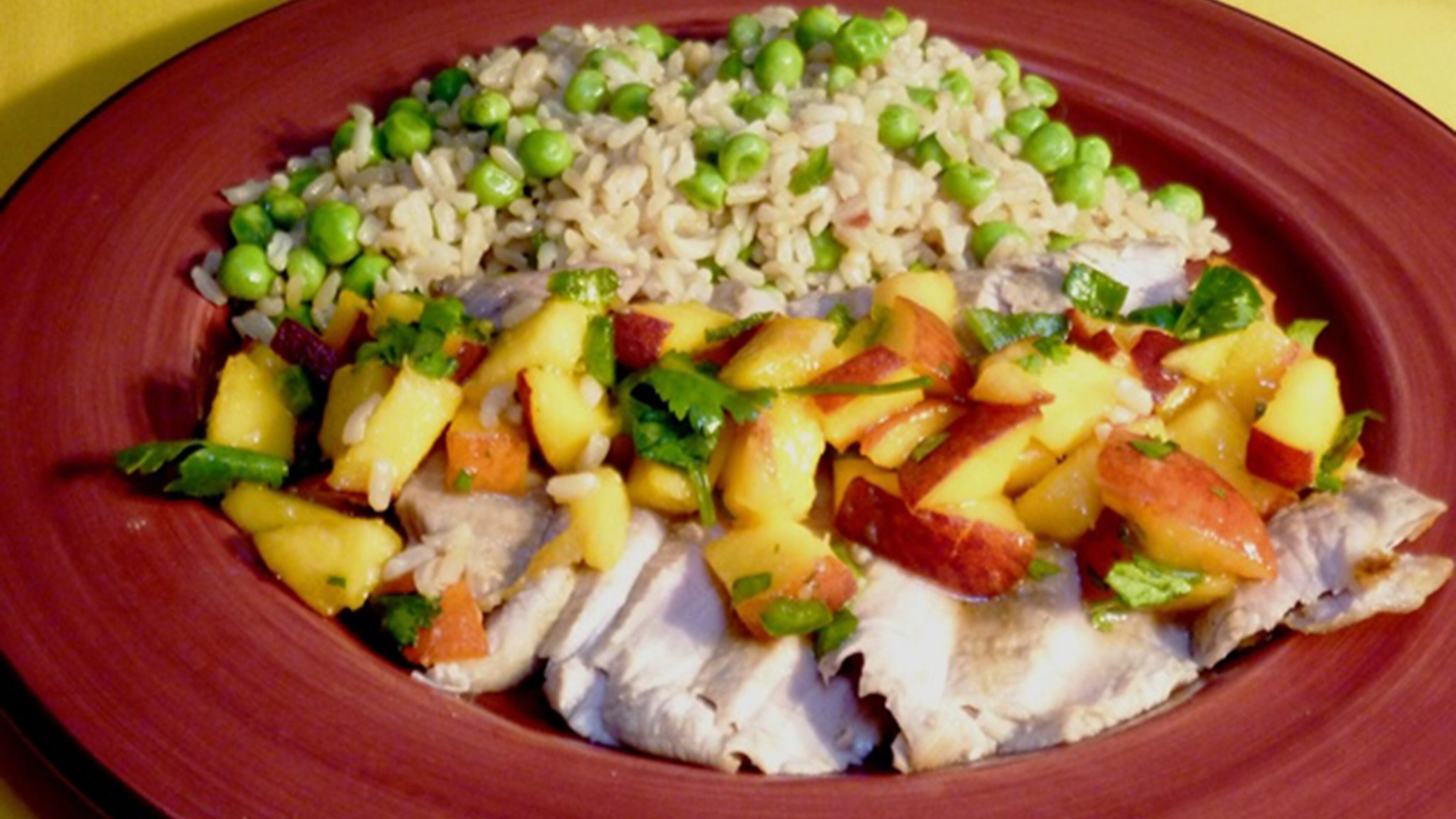 Pork with Peach Salsa (Linda Gassenheimer/TNS)