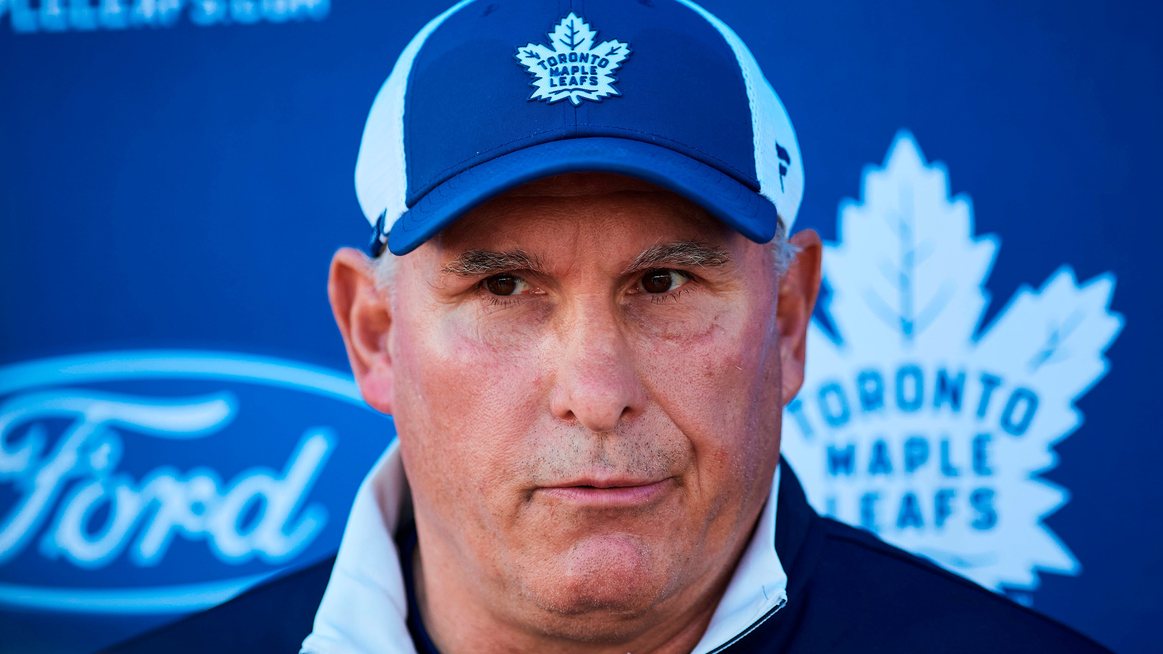 FILE - Toronto Maple Leafs head coach Craig Berube speaks to media during NHL hockey training camp in Toronto, Sept. 18, 2025. (Sammy Kogan/The Canadian Press via AP, File)