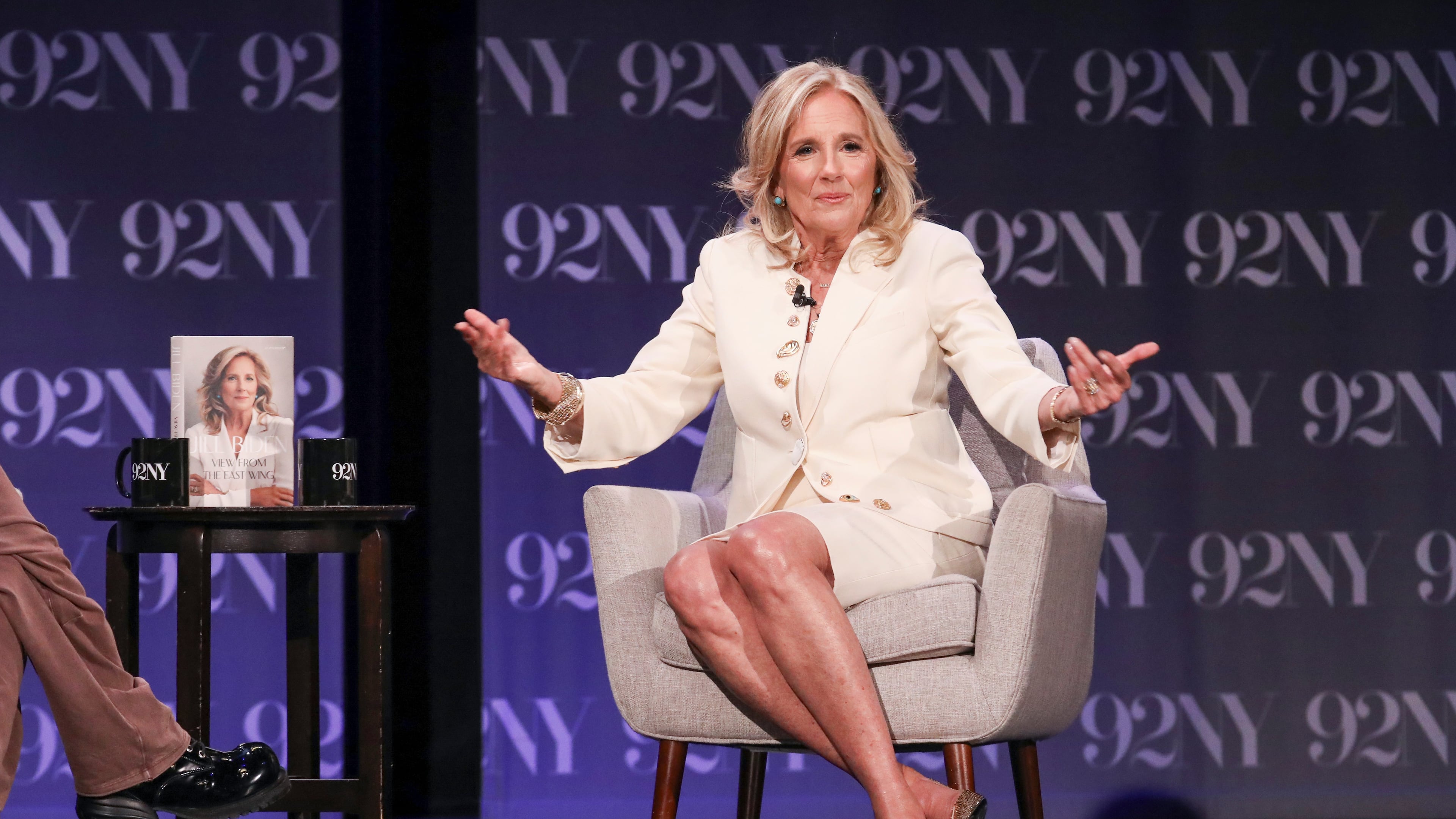 Educator and former First Lady of the United States Jill Biden in conversation at The 92nd Street Y on Tuesday, June 2, 2026, in New York. (Photo by Andy Kropa/Invision/AP)