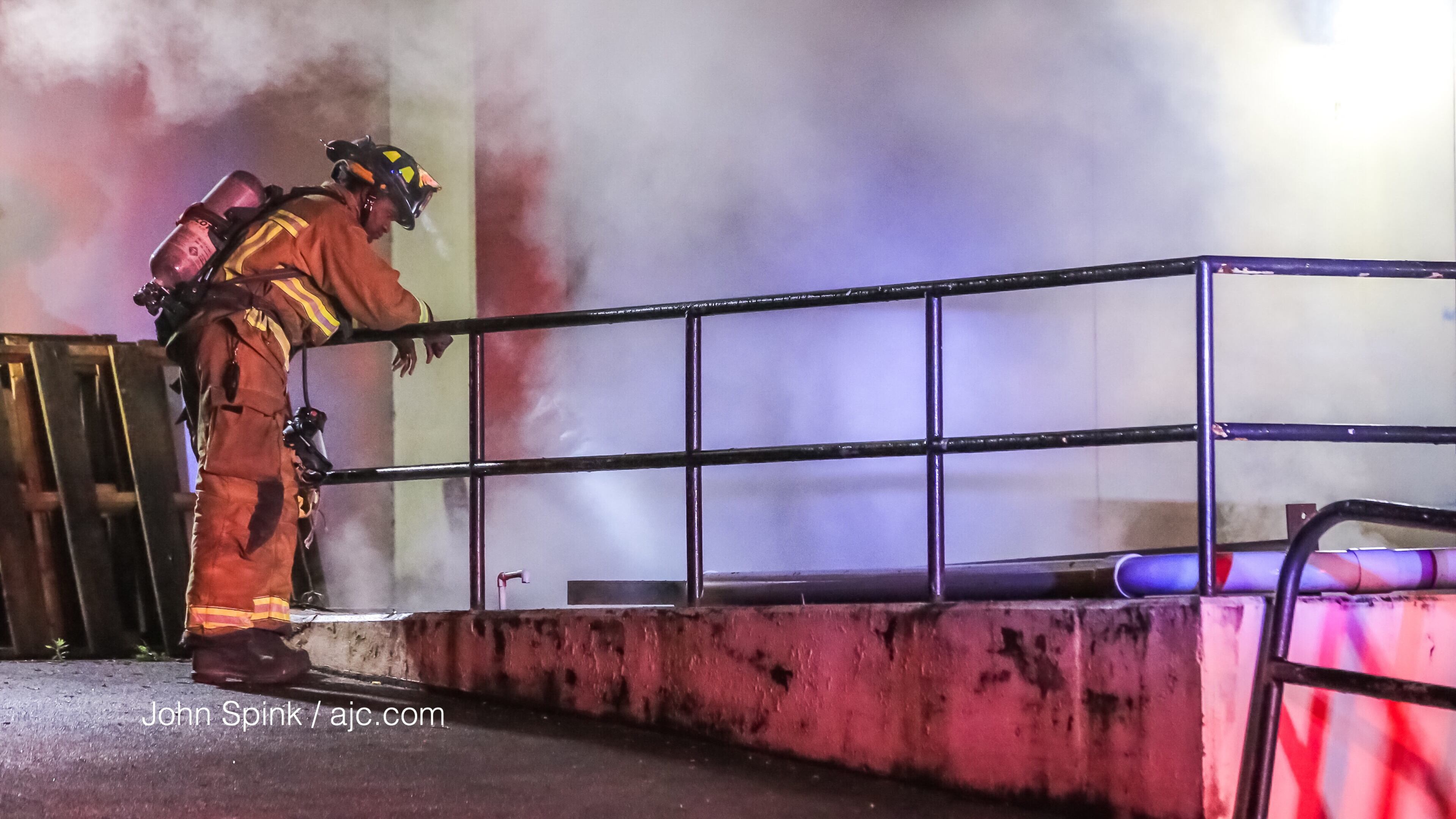 A fire occurred early Tuesday at the Atlanta Civic Center.