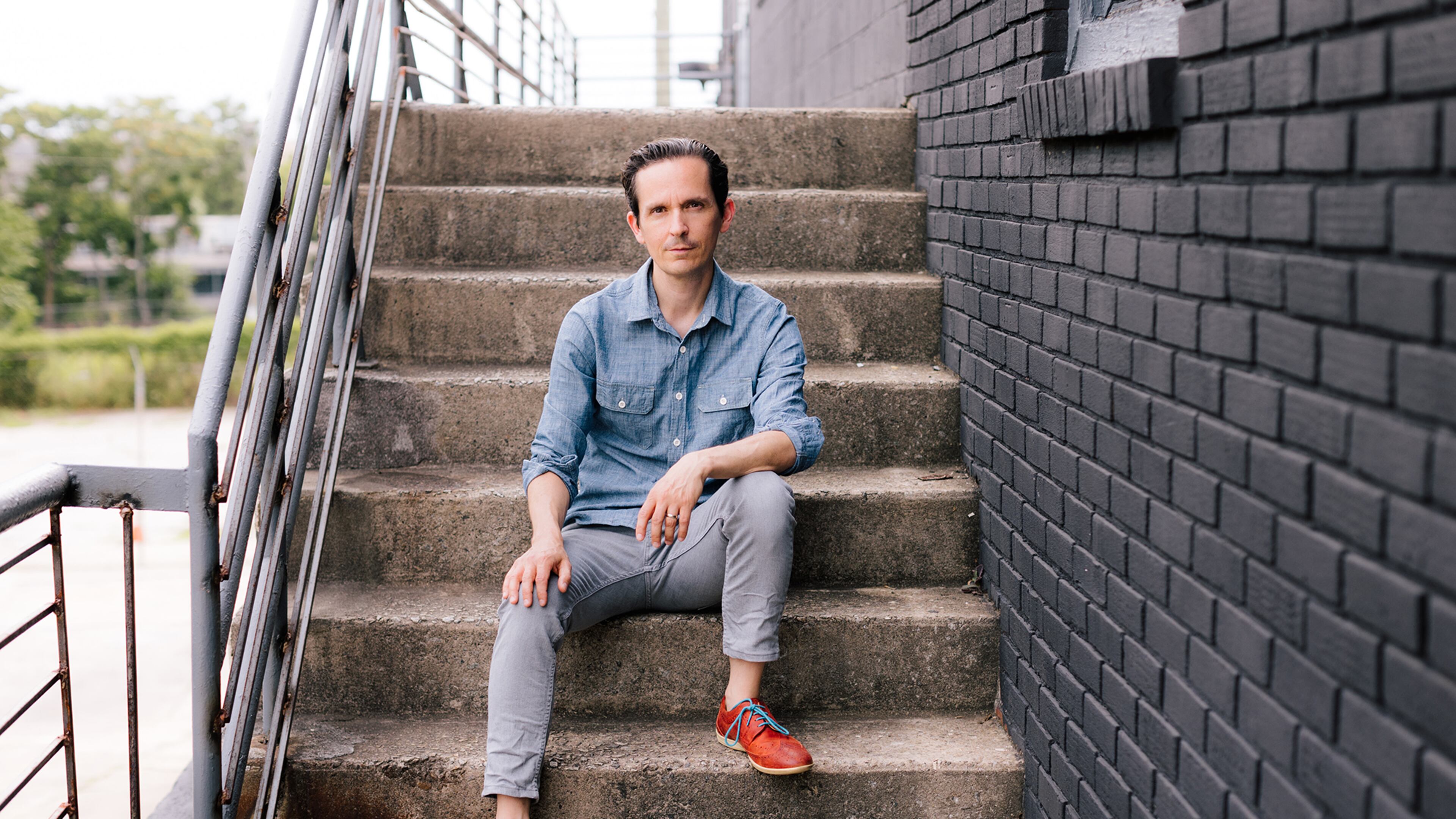 Tom Mullen's latest book is a stand-alone futuristic thriller called "Blind Spots."
(Courtesy of Kate Lamb)