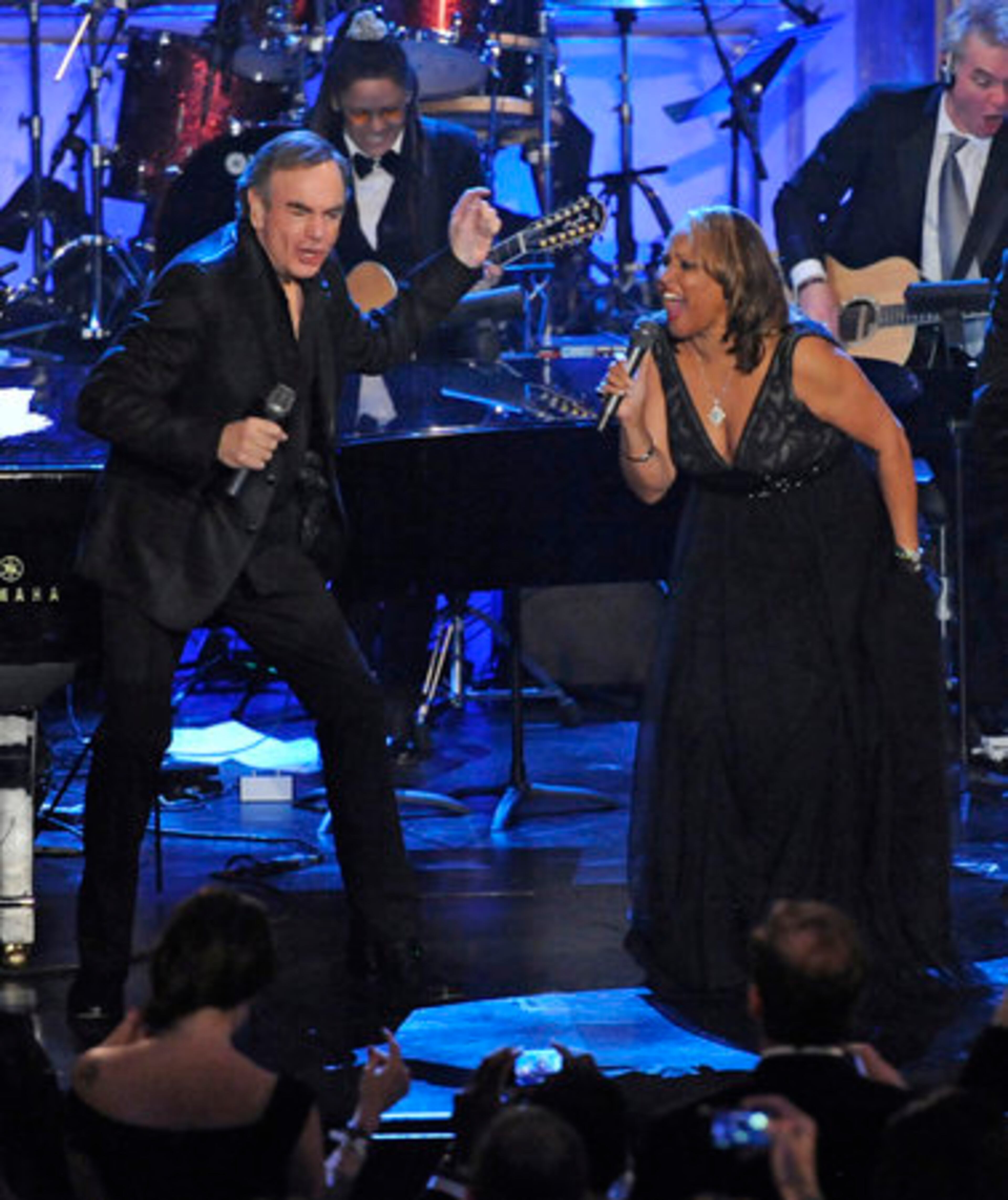 Darlene Love (who also played Danny Glover's wife in the "Lethal Weapon" series) traded verses with Neil Diamond.