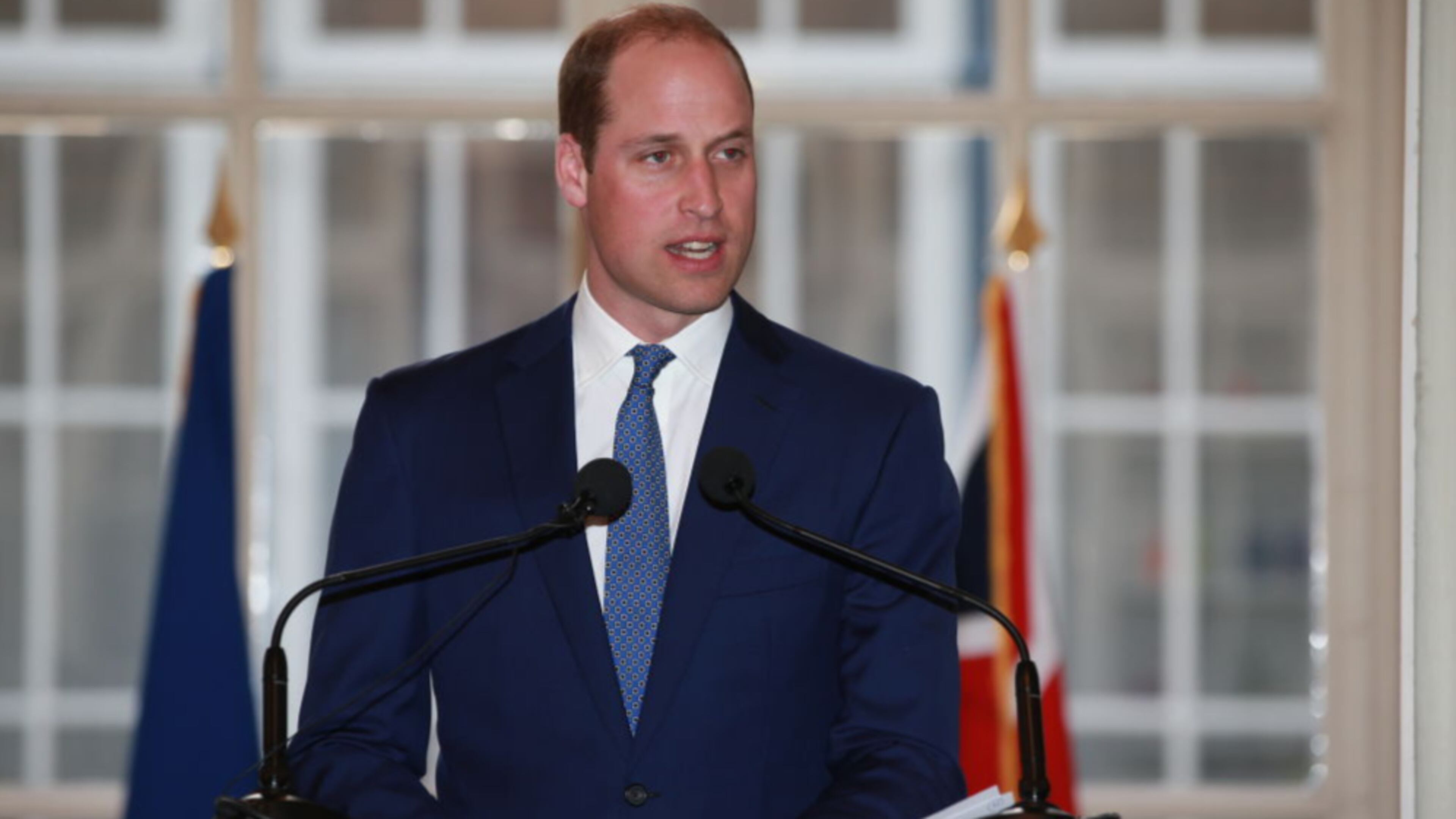 PARIS, FRANCE - MARCH 17: Prince William, Duke of Cambridge attends a reception at the British Embassy during day one of their visit on March 17, 2017 in Paris, France. (Photo by Ian Vogler - Pool/Getty Images)