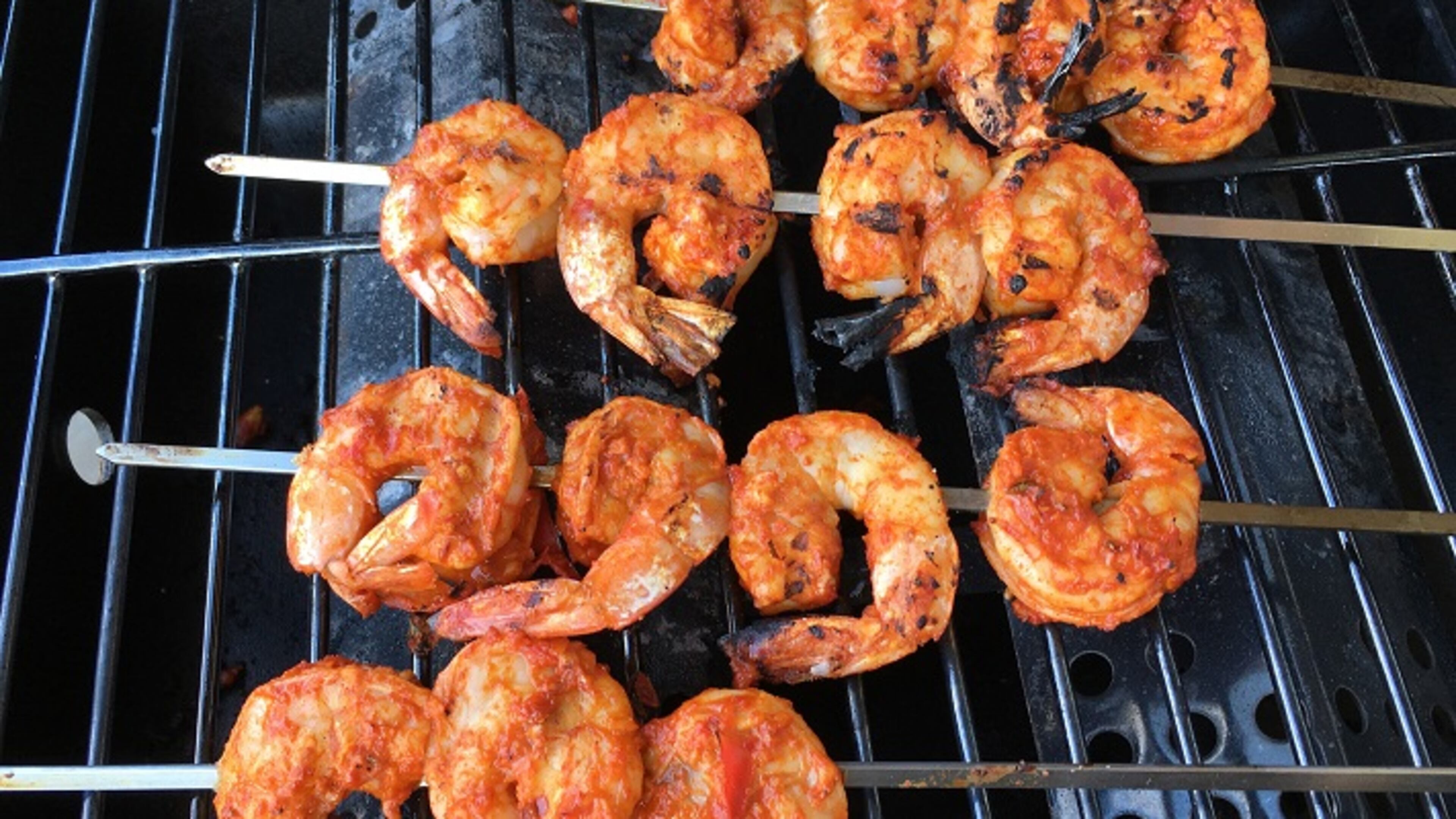 Malagueta Jumbo Shrimp from "Brazilian Barbecue & Beyond," by David Ponte, Jamie Barber and Lizzy Barber. (Lee Dean Svitak/Minneapolis Star Tribune/TNS)