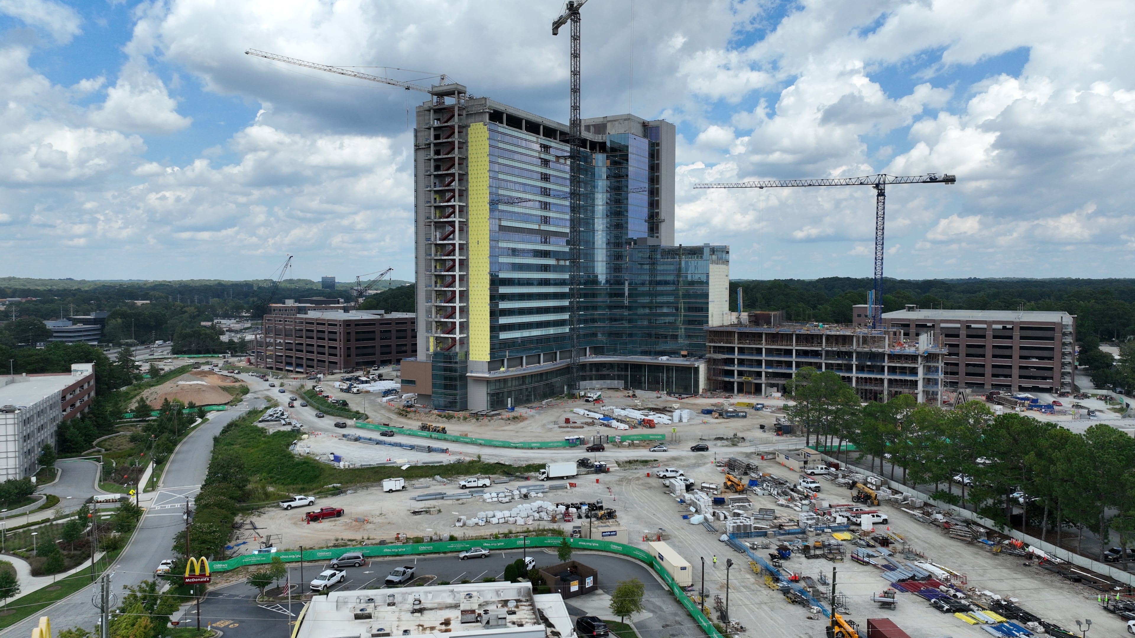 Children's Healthcare of Atlanta’s North Druid Hills campus is a $1.5 billion project rising on the city's skyline. And while hospital says that the expansion will offer "transformative pediatric care," Children's says it has no plans to include an inpatient psychiatric unit for serious mental health diagnoses. (Hyosub Shin / Hyosub.Shin@ajc.com)
