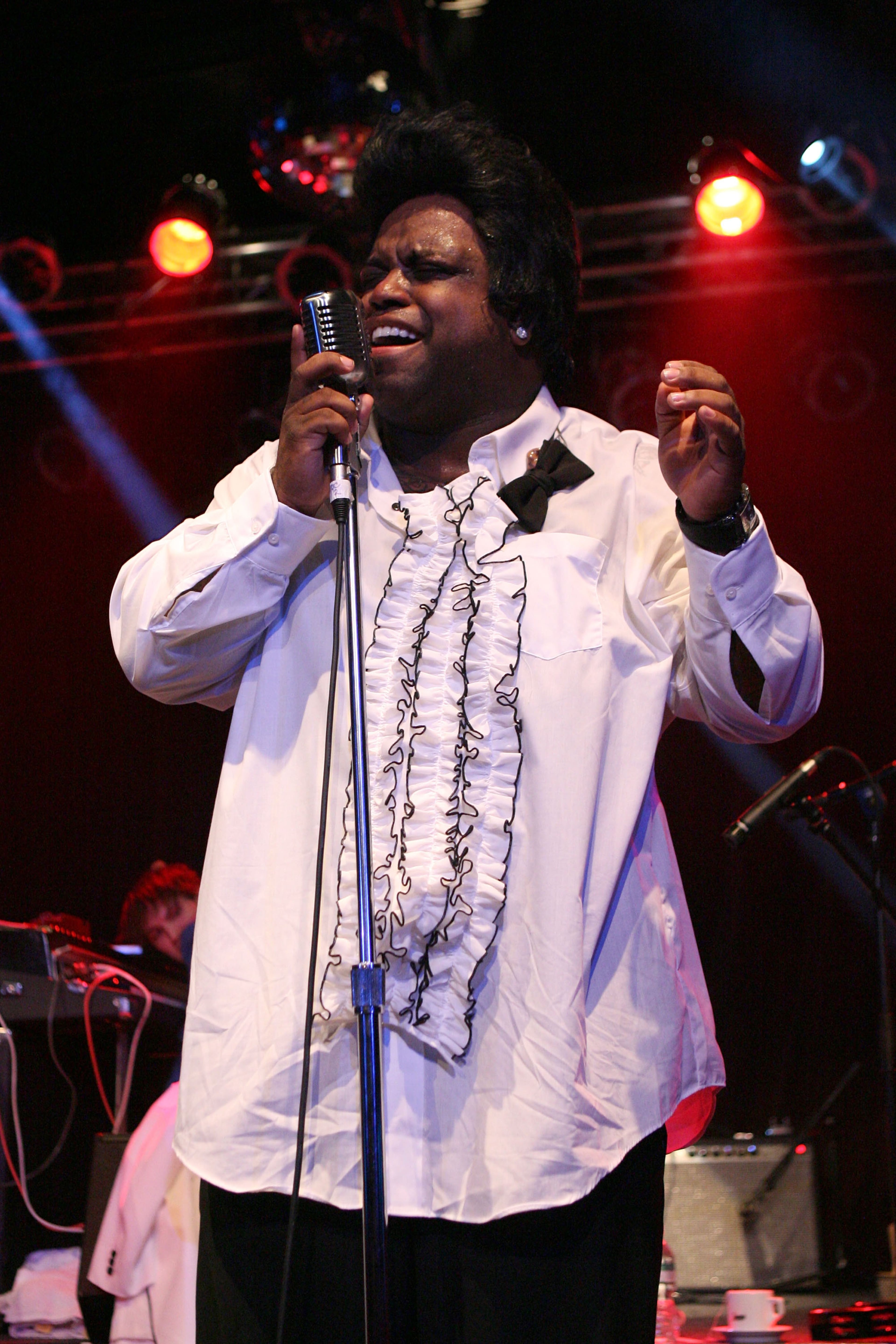 Cee Lo of the band Gnarls Barkley performs onstage at Highline Ballroom on April 10, 2008 in New York City.