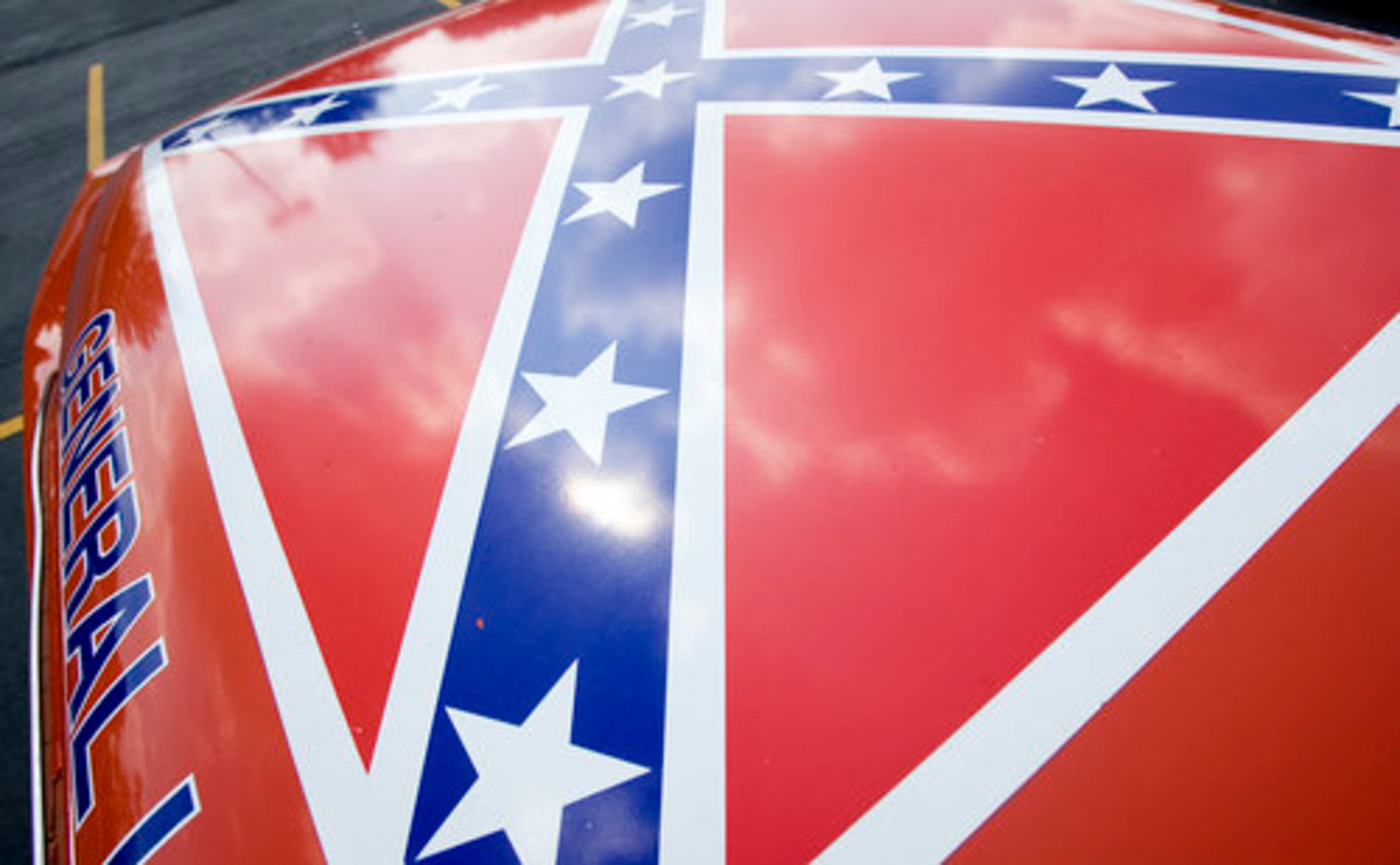 Check out the Confederate flag, painted on the roof.