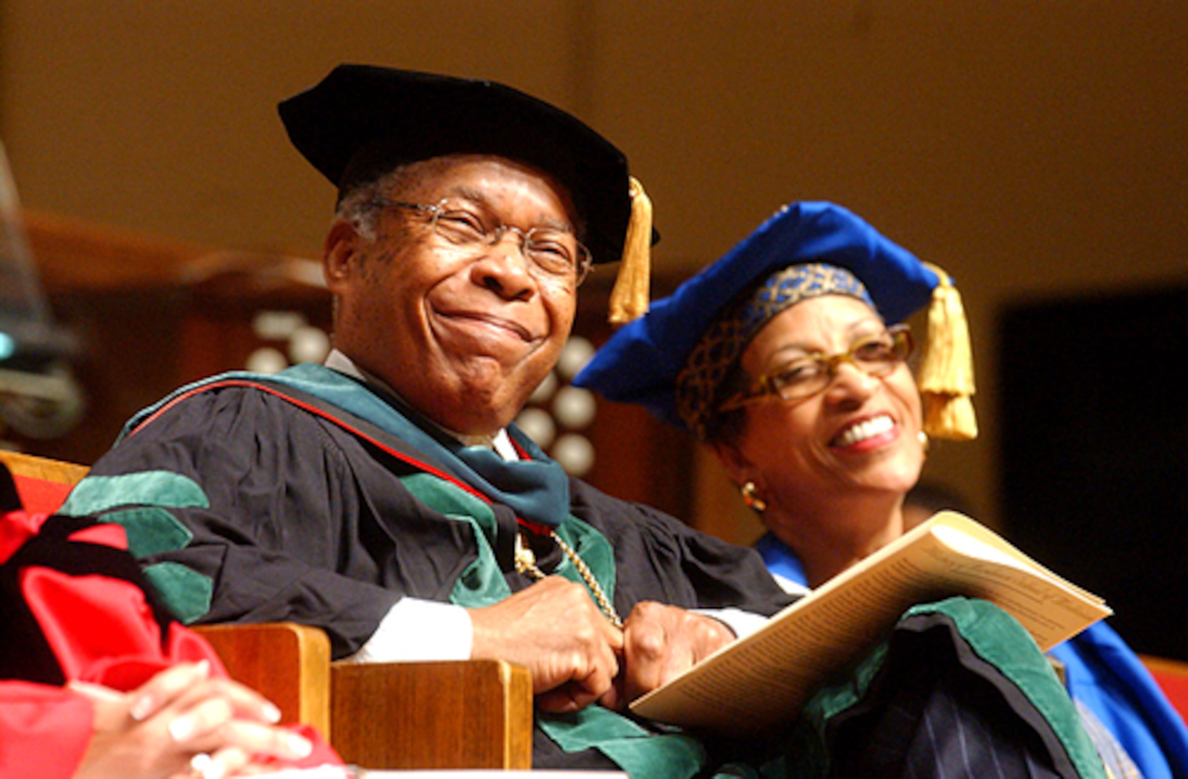 Dr. Louis Sullivan (left), former president of Morehouse School of Medicine and former secretary of Health and Human Services, was born in 1933.