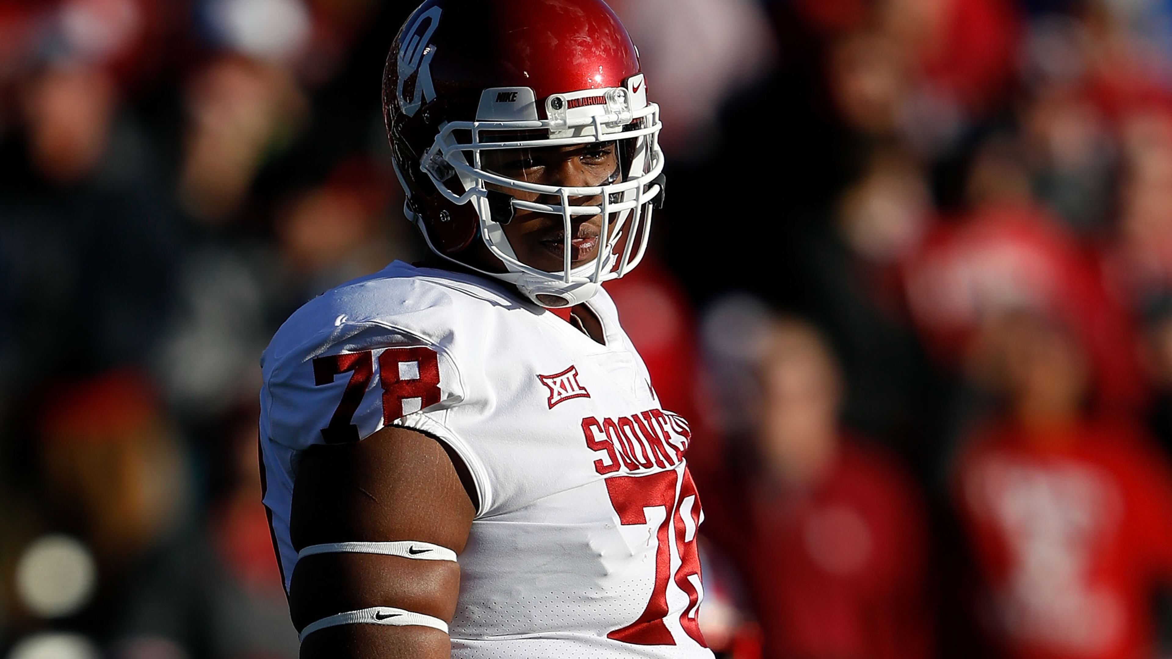 Oklahoma offensive lineman Orlando Brown played high school football at Gwinnett's Peachtree Ridge.