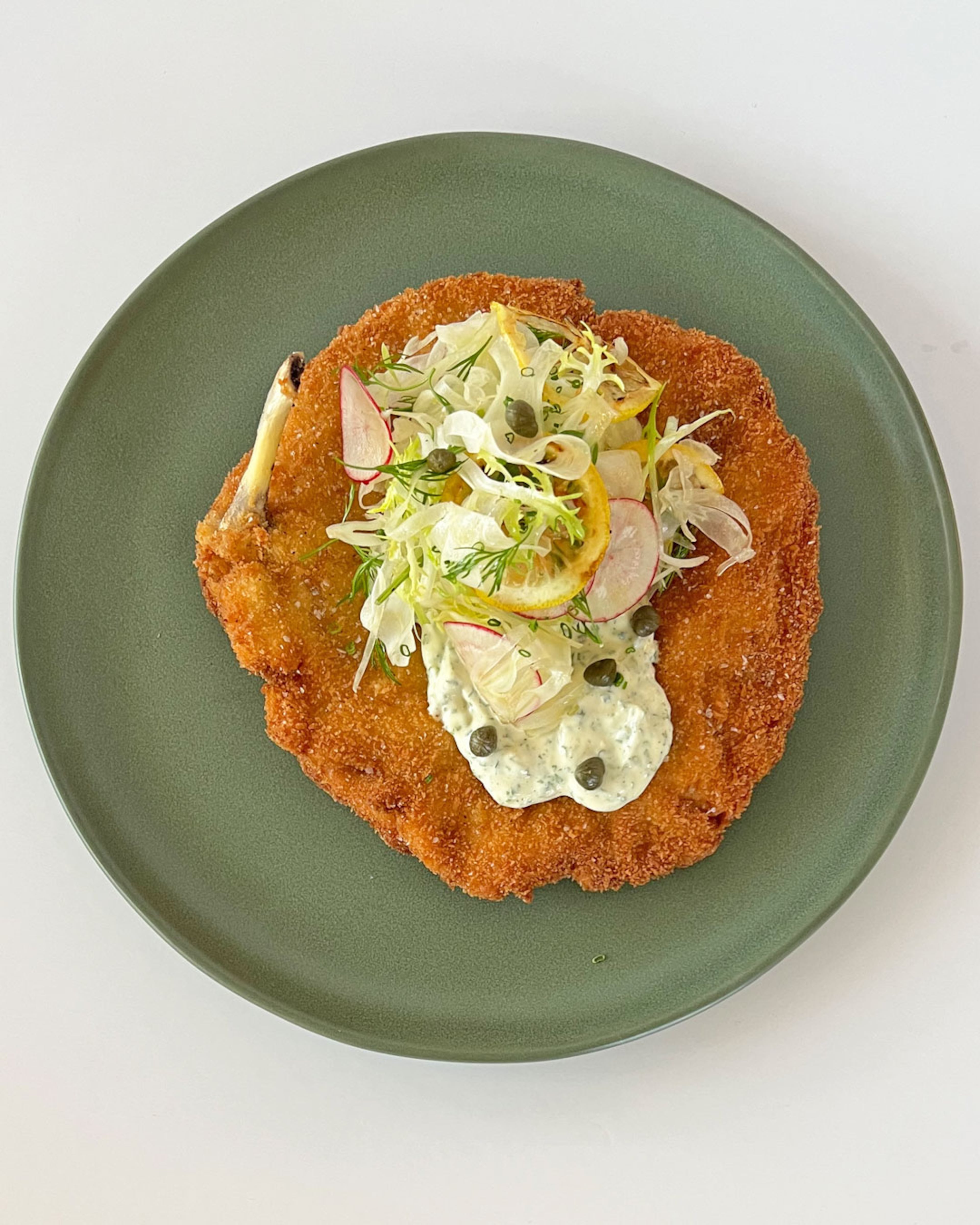 Chicken schnitzel is on the menu at Summerland Cafe, Anne Quatrano's latest breakfast and lunch restaurant. (Courtesy of Summerland)