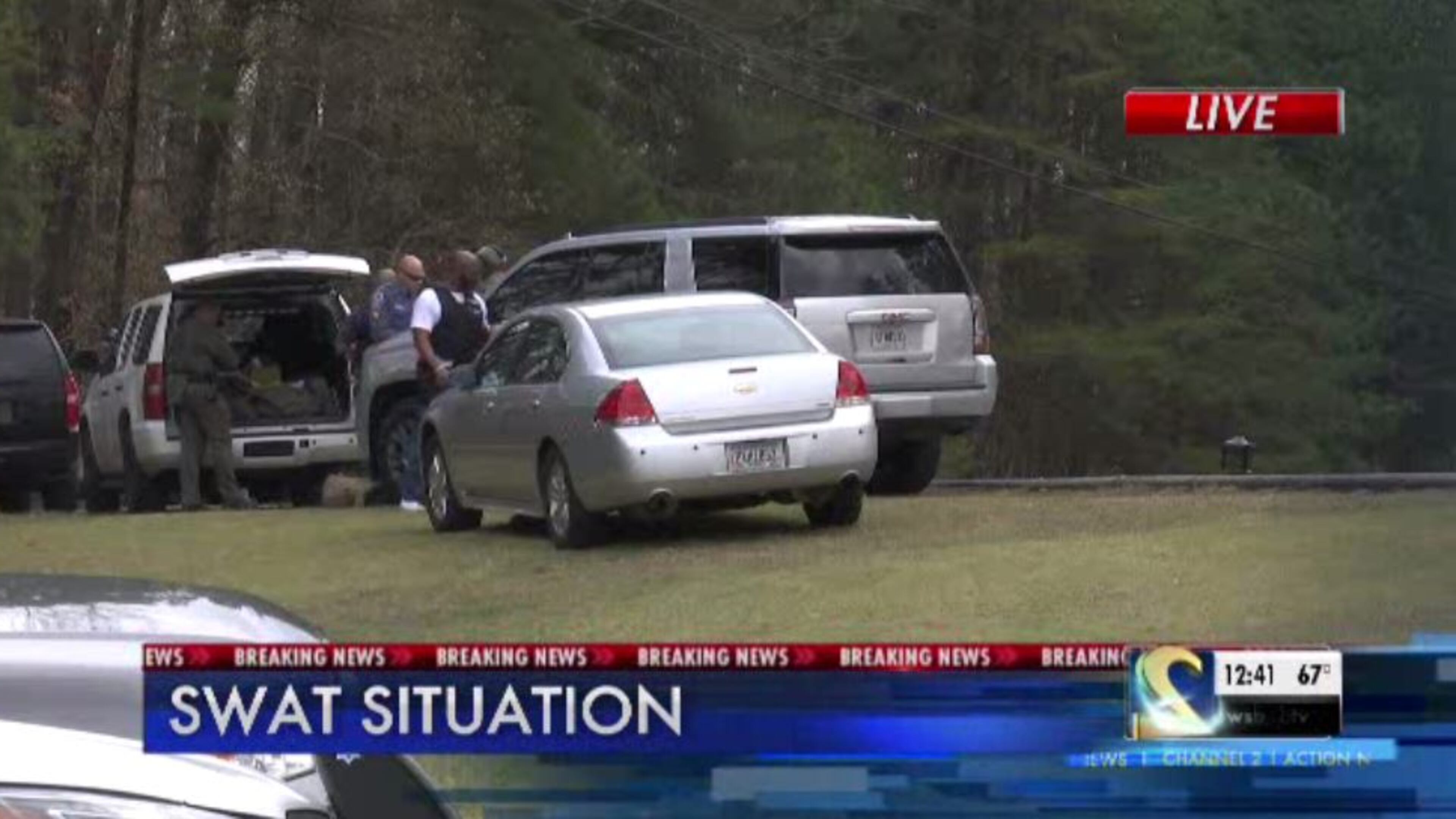 Gwinnett police SWAT officers were called to the Buford area after a report of a barricaded man.